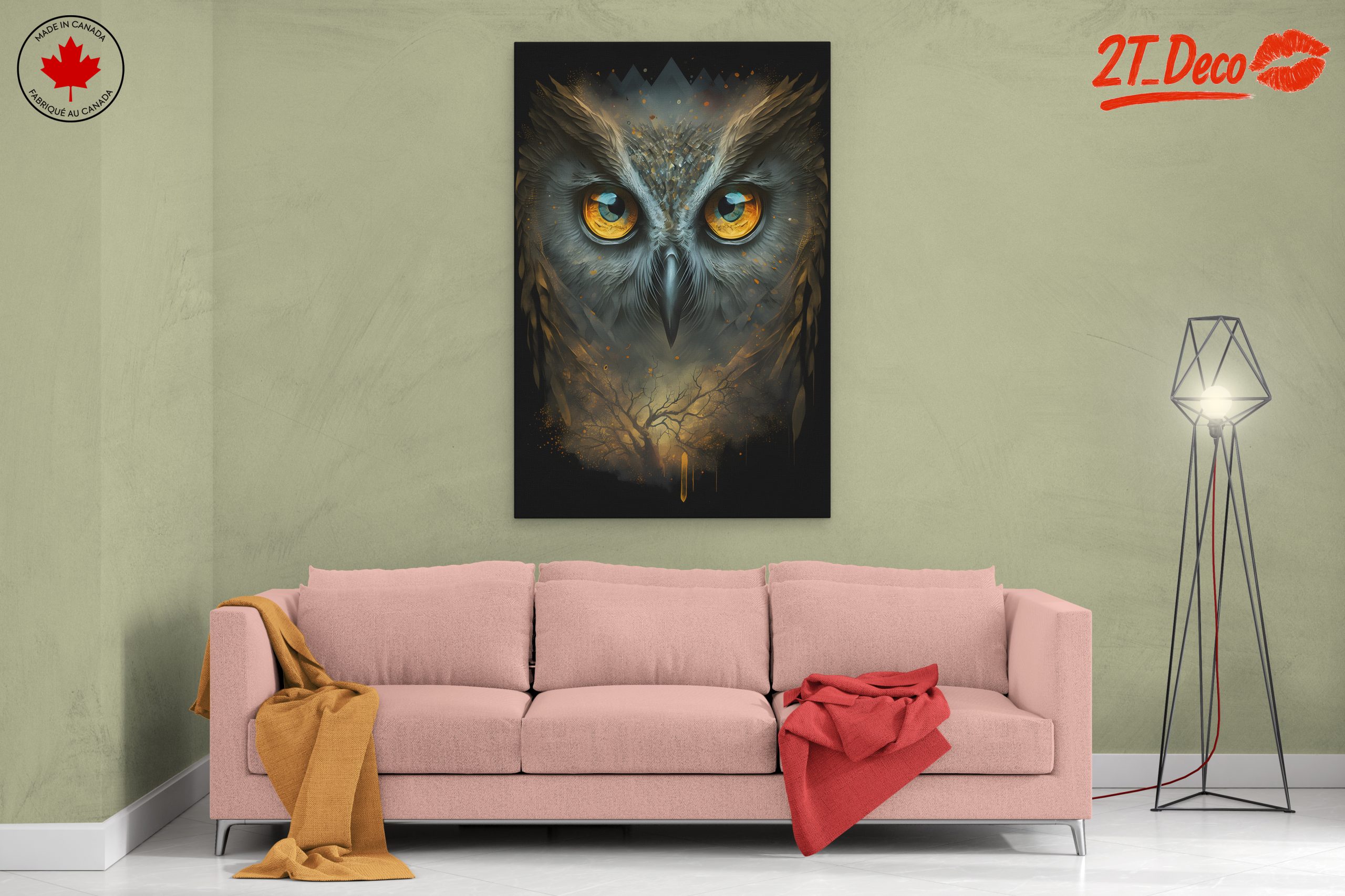 Majestic Owl Close-Up Art - Image 2
