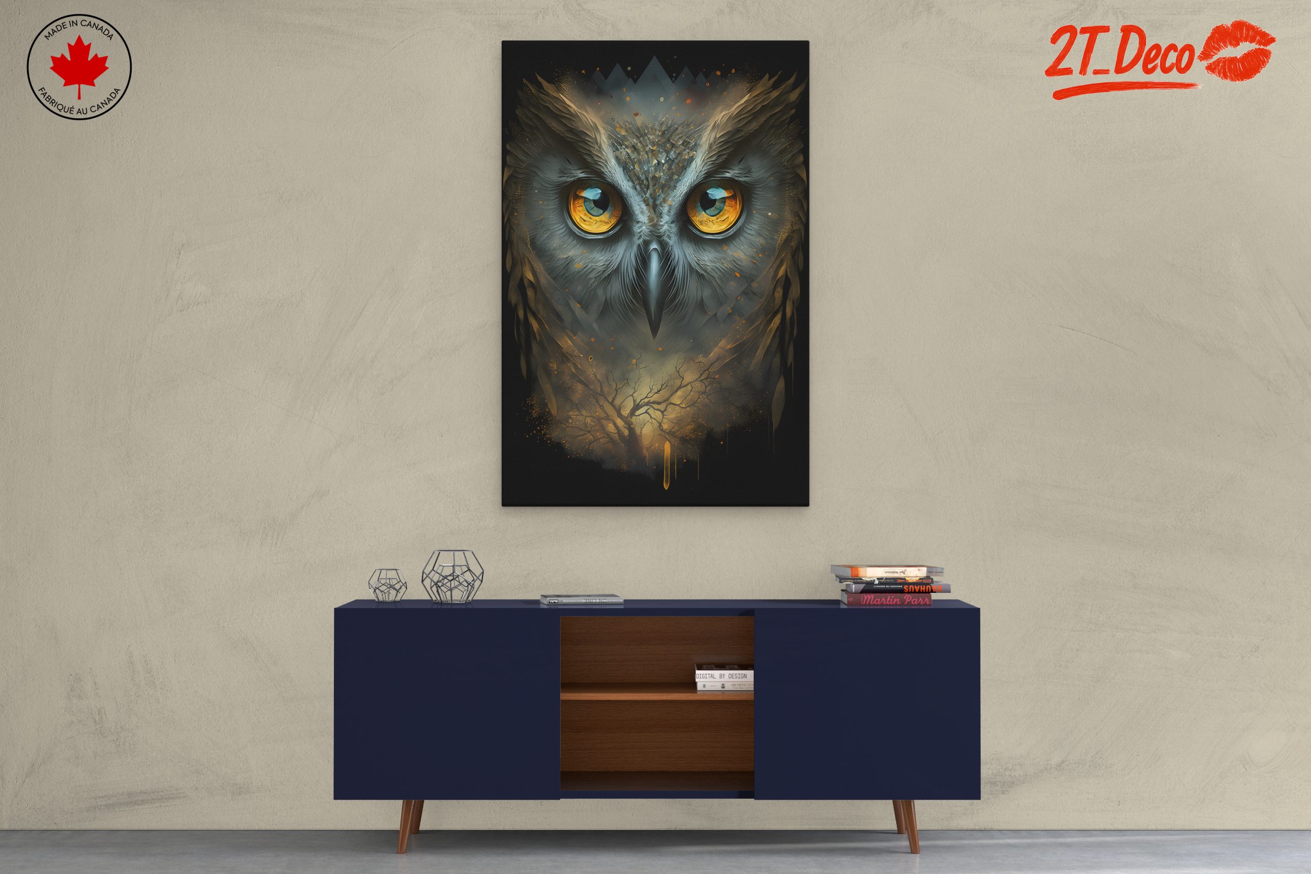 Majestic Owl Close-Up Art - Image 3