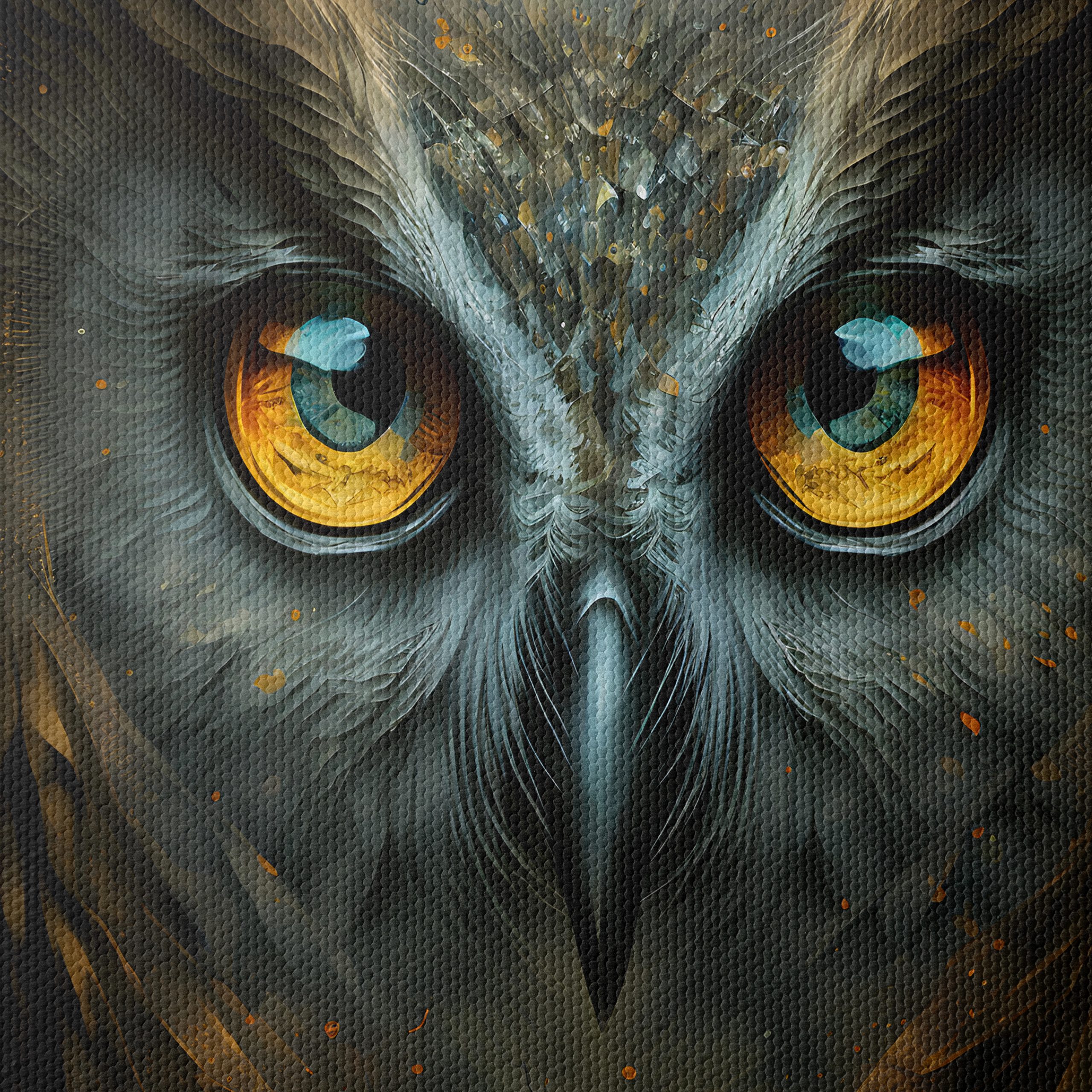 Majestic Owl Close-Up Art - Image 4