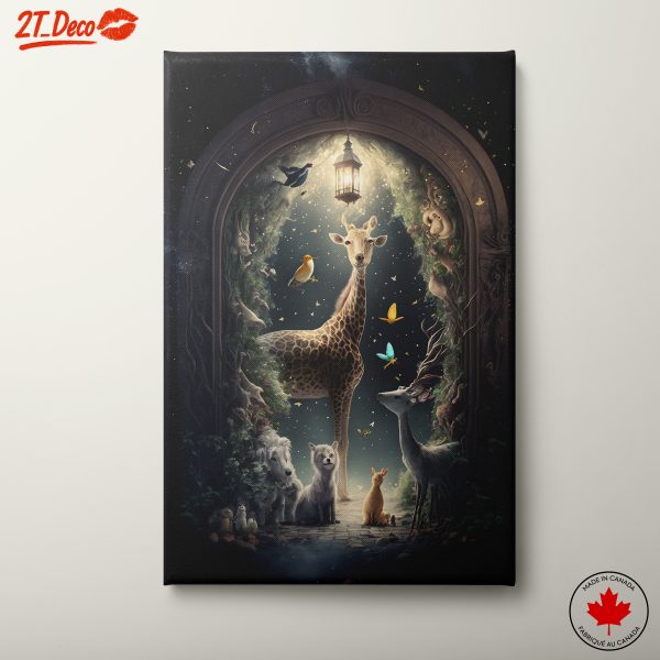 Magical Whimsical Animal Scene