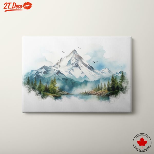 Majestic Mountain Landscape with Serene Lake
