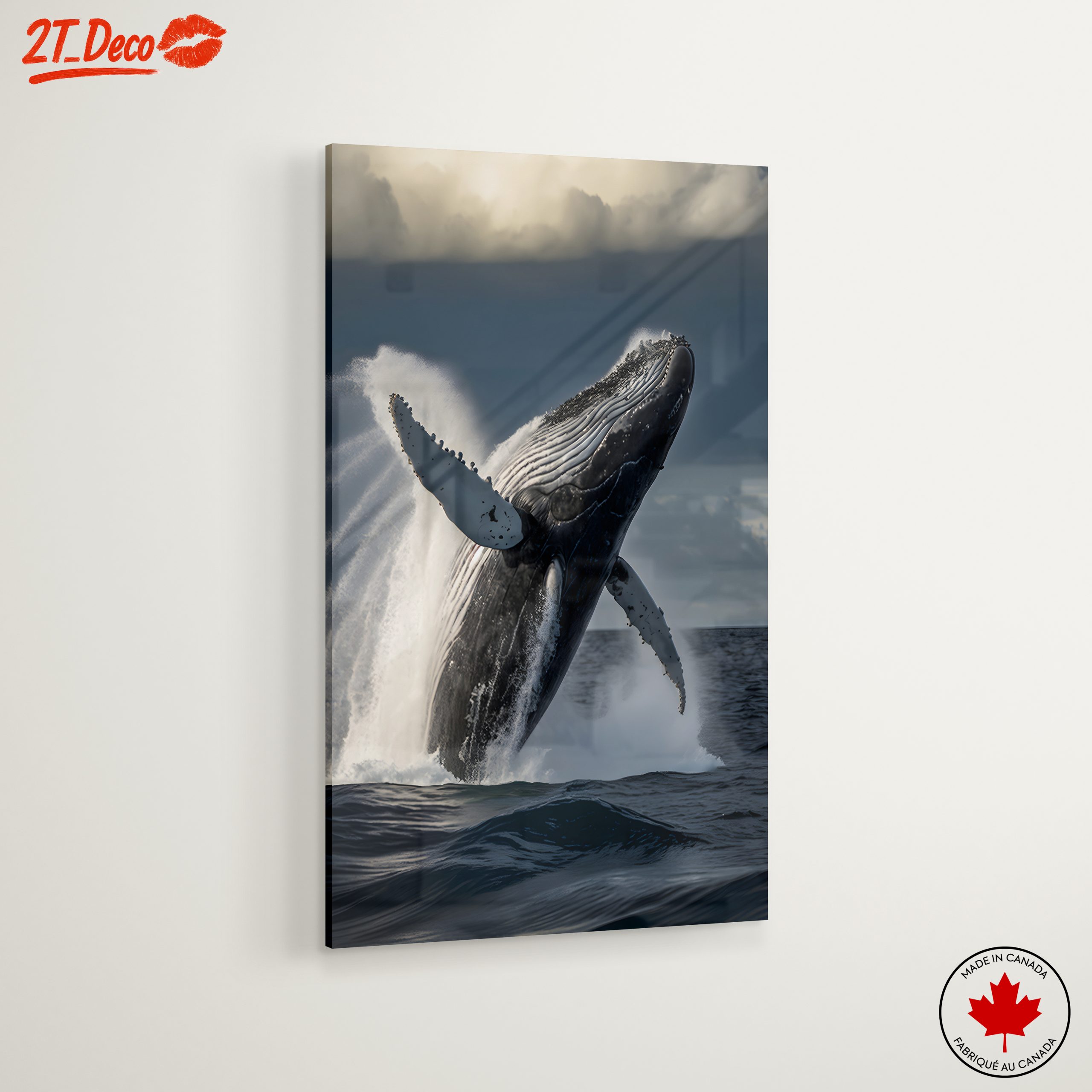 Powerful Whale Breaching in Dramatic Seascape - Image 6