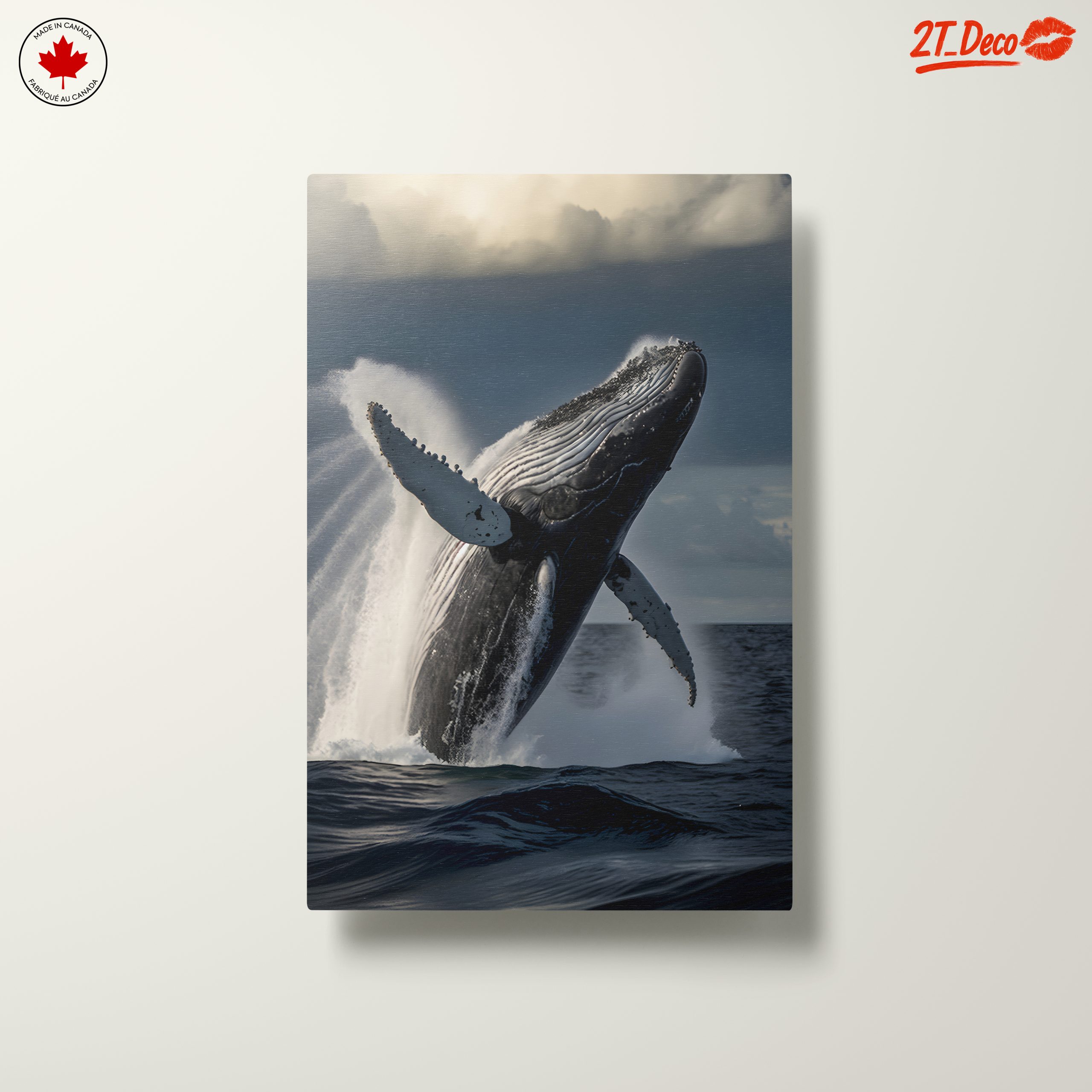 Powerful Whale Breaching in Dramatic Seascape - Image 10