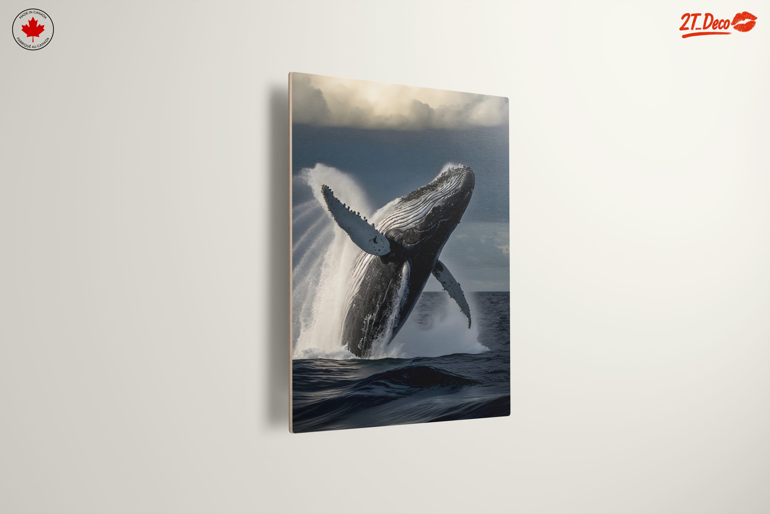 Powerful Whale Breaching in Dramatic Seascape - Image 13