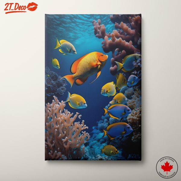 Vibrant Abstract Marine Life Underwater Scene