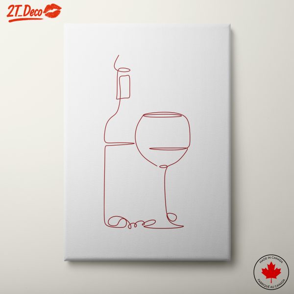 Minimalist Abstract Wine Art