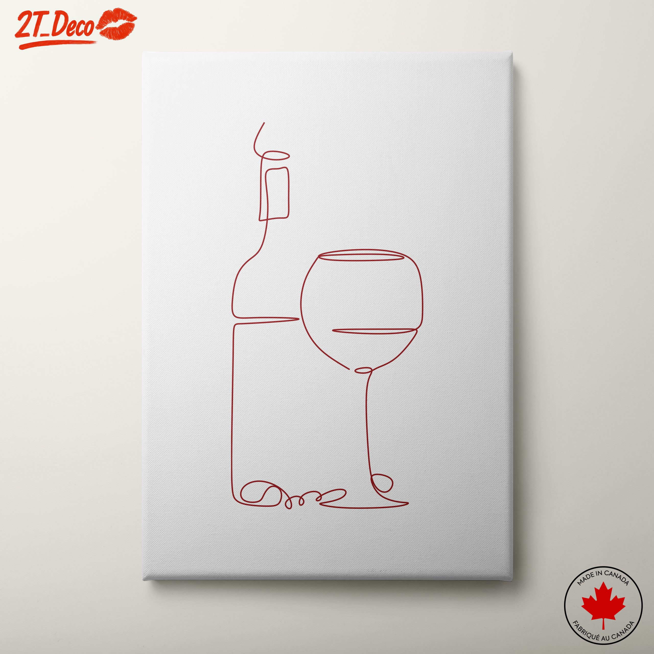 Minimalist Abstract Wine Art