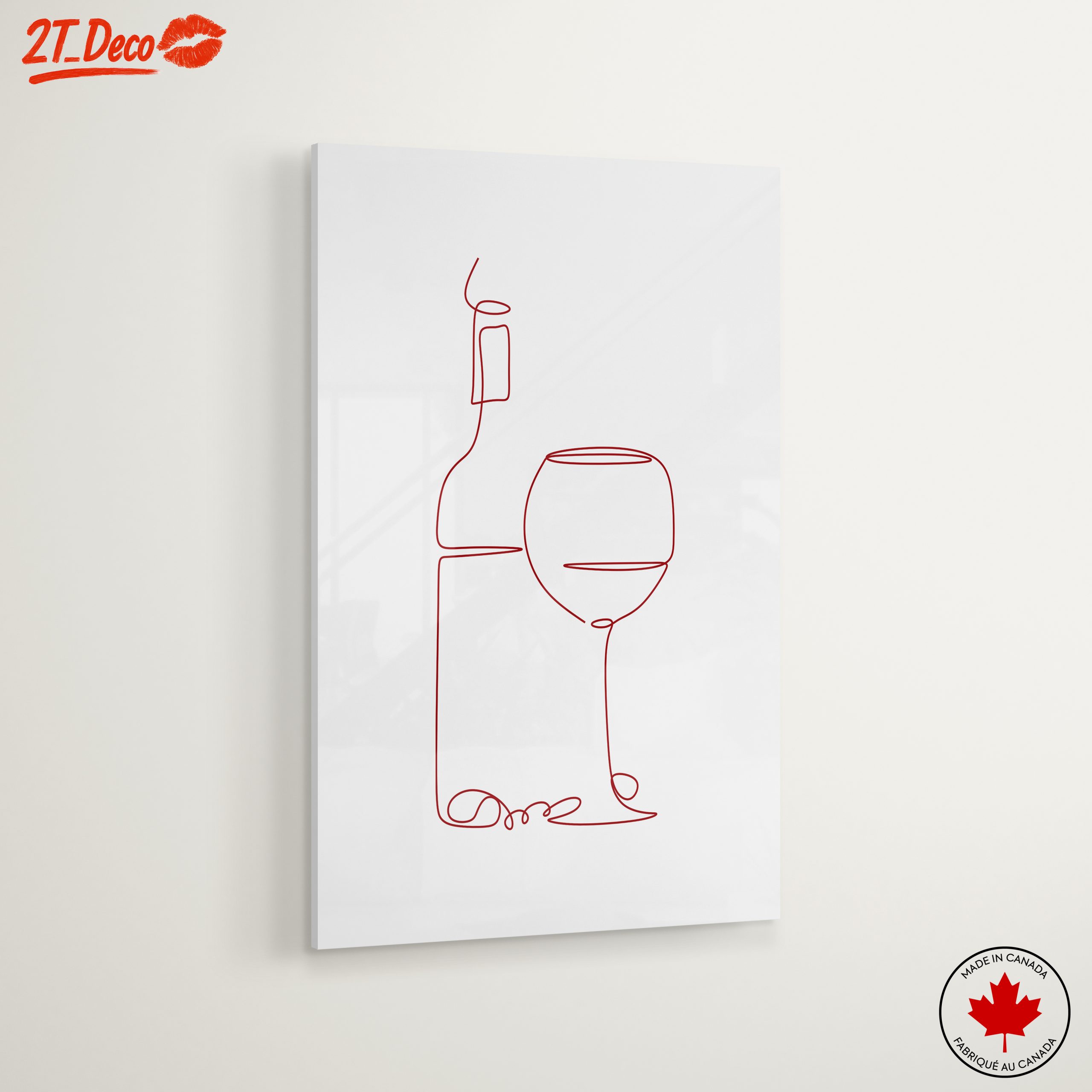 Minimalist Abstract Wine Art - Image 6