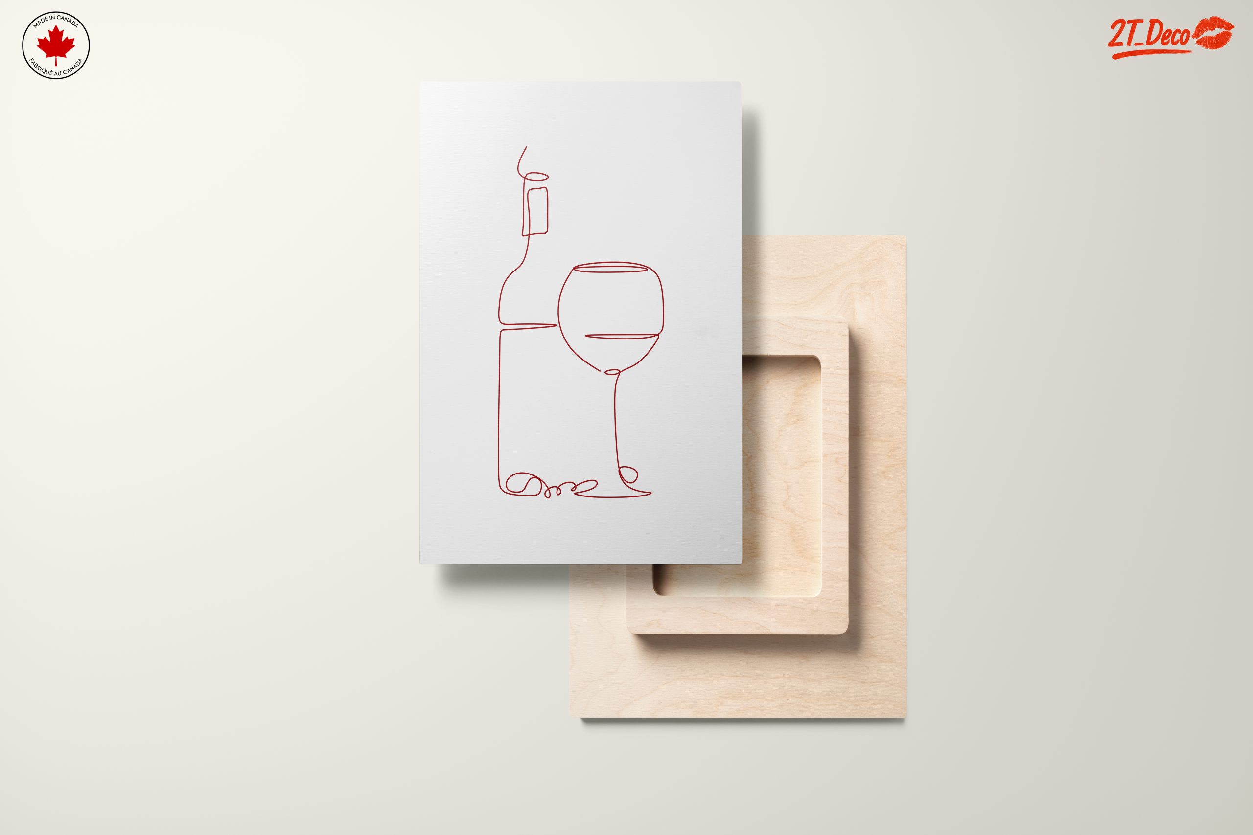 Minimalist Abstract Wine Art - Image 11