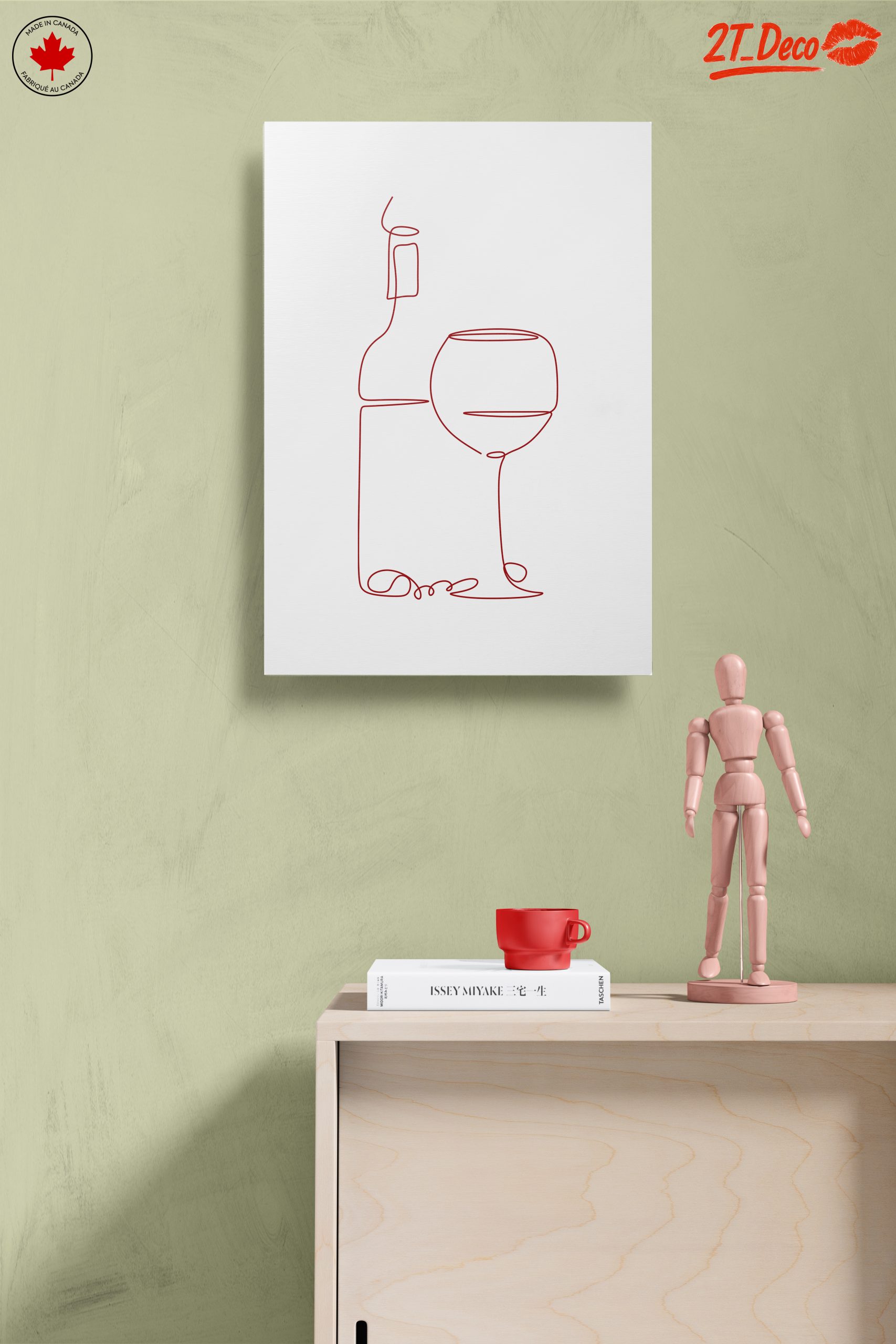 Minimalist Abstract Wine Art - Image 14