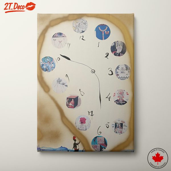 Surreal Cultural Clock Artwork