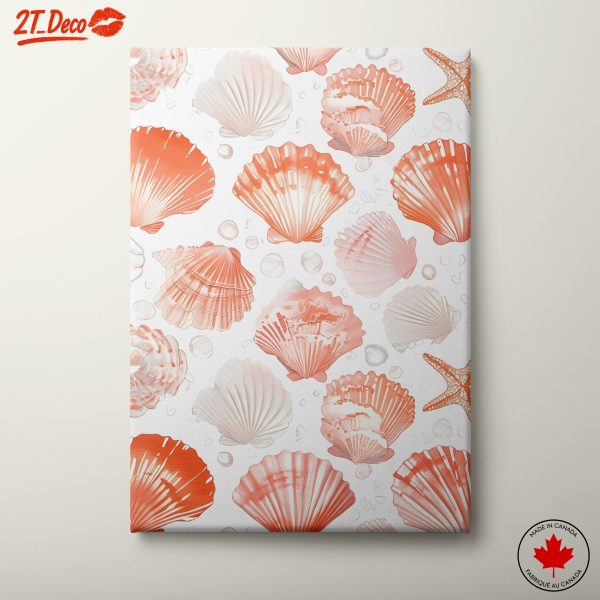 Abstract Seashells and Marine Elements Art
