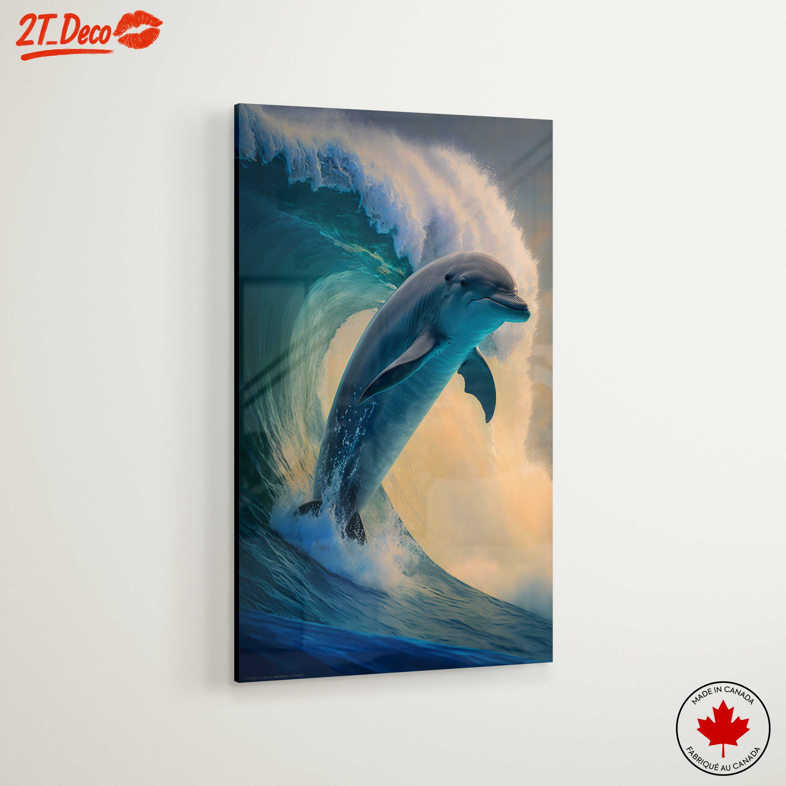 Dolphin Leaping Through Waves - Image 6