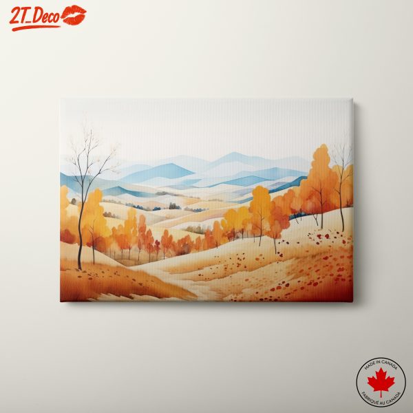 Autumn-Inspired Abstract Landscape Art