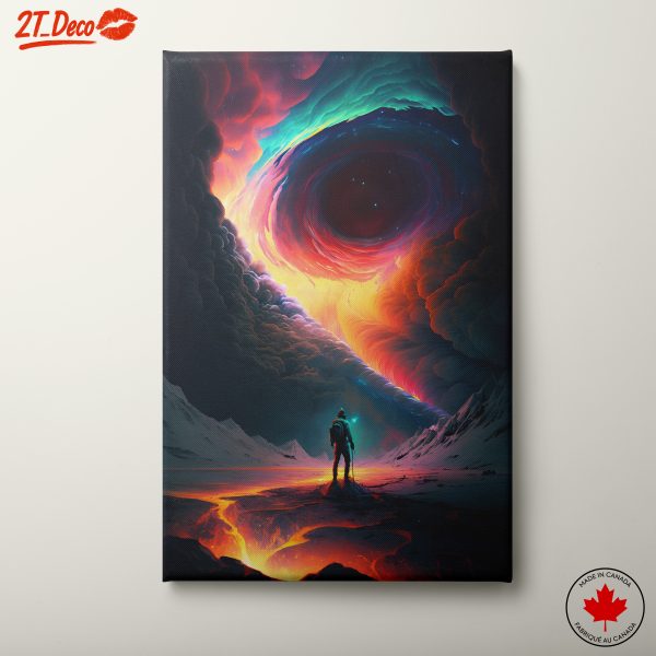 Dynamic Space Adventure with Vibrant Colors