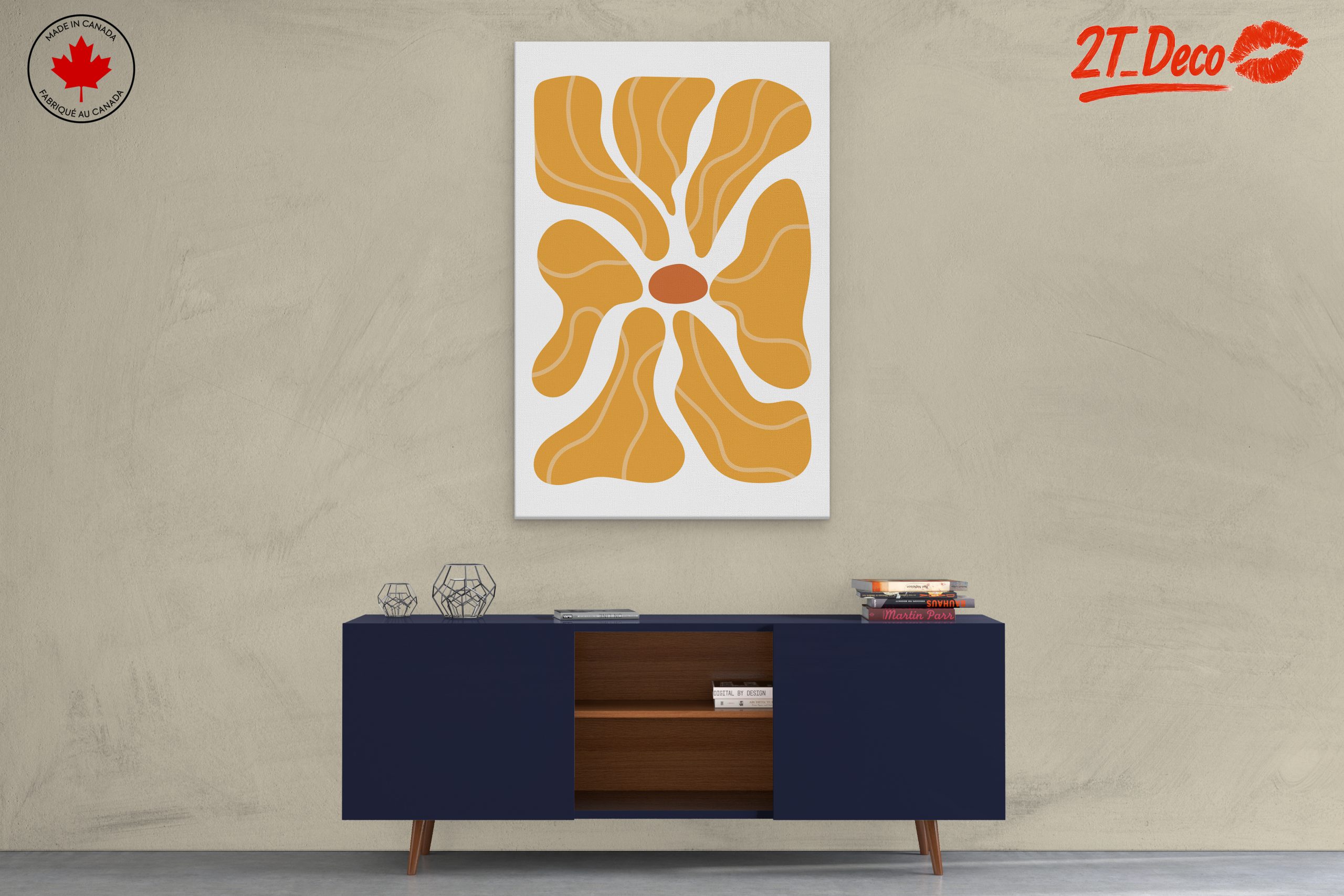 Stylized Botanical Abstract Art for Modern Decor - Image 3