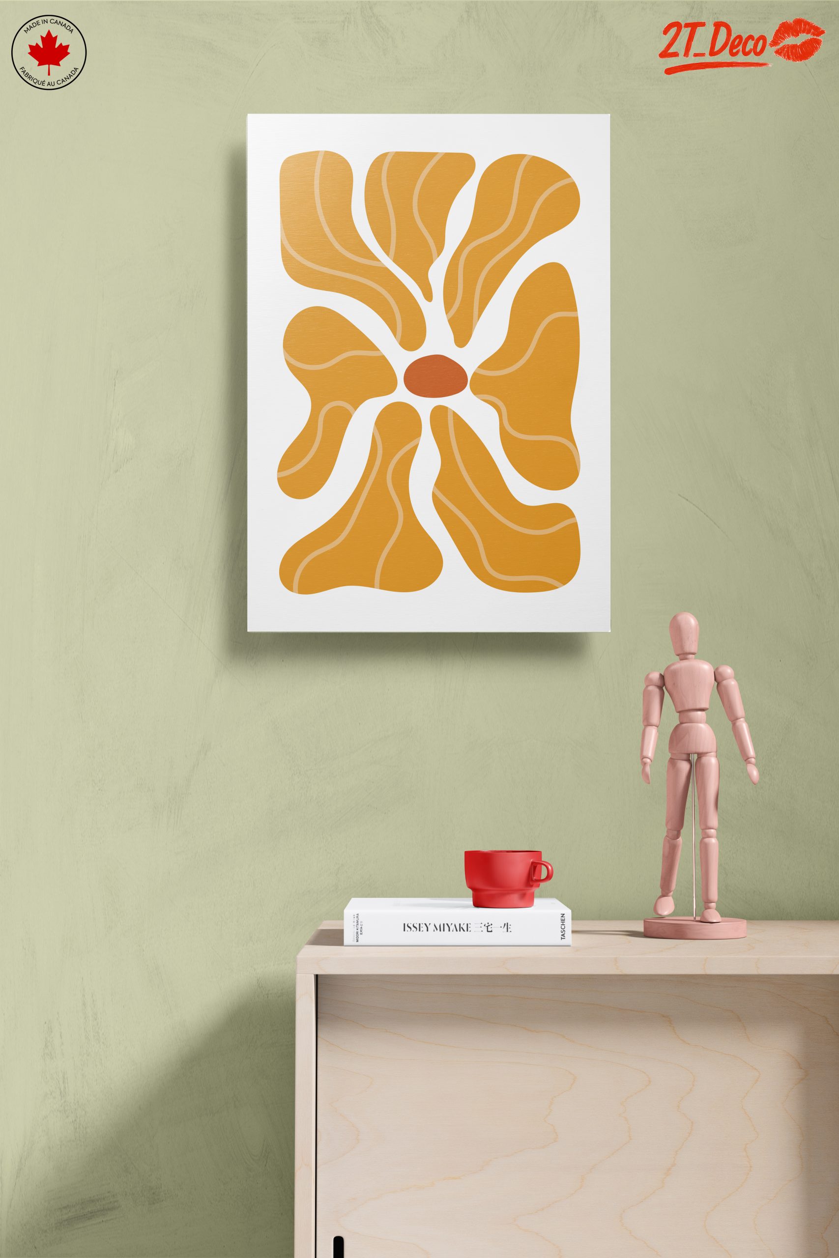 Stylized Botanical Abstract Art for Modern Decor - Image 14