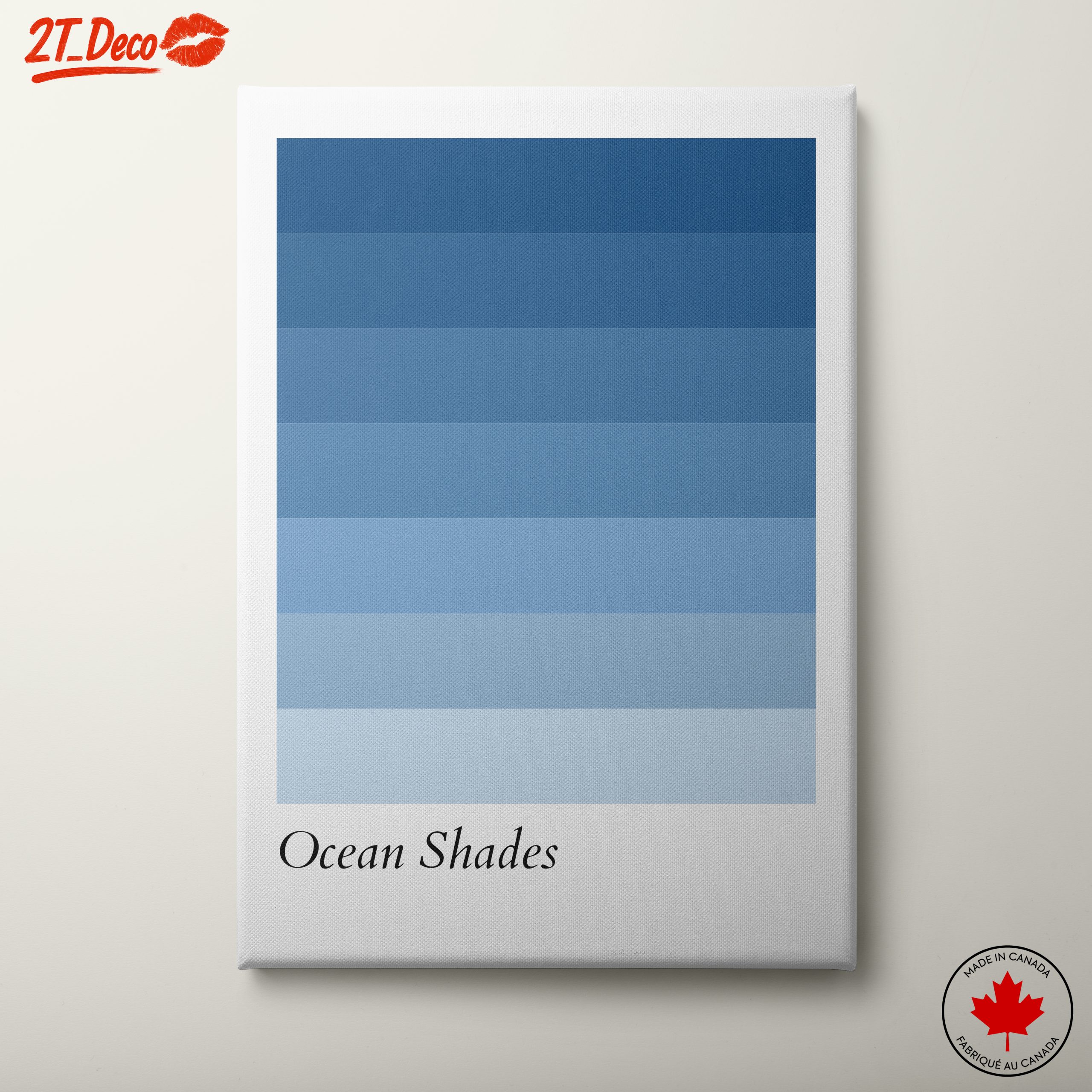 Colorful Ocean Shades Abstract Art