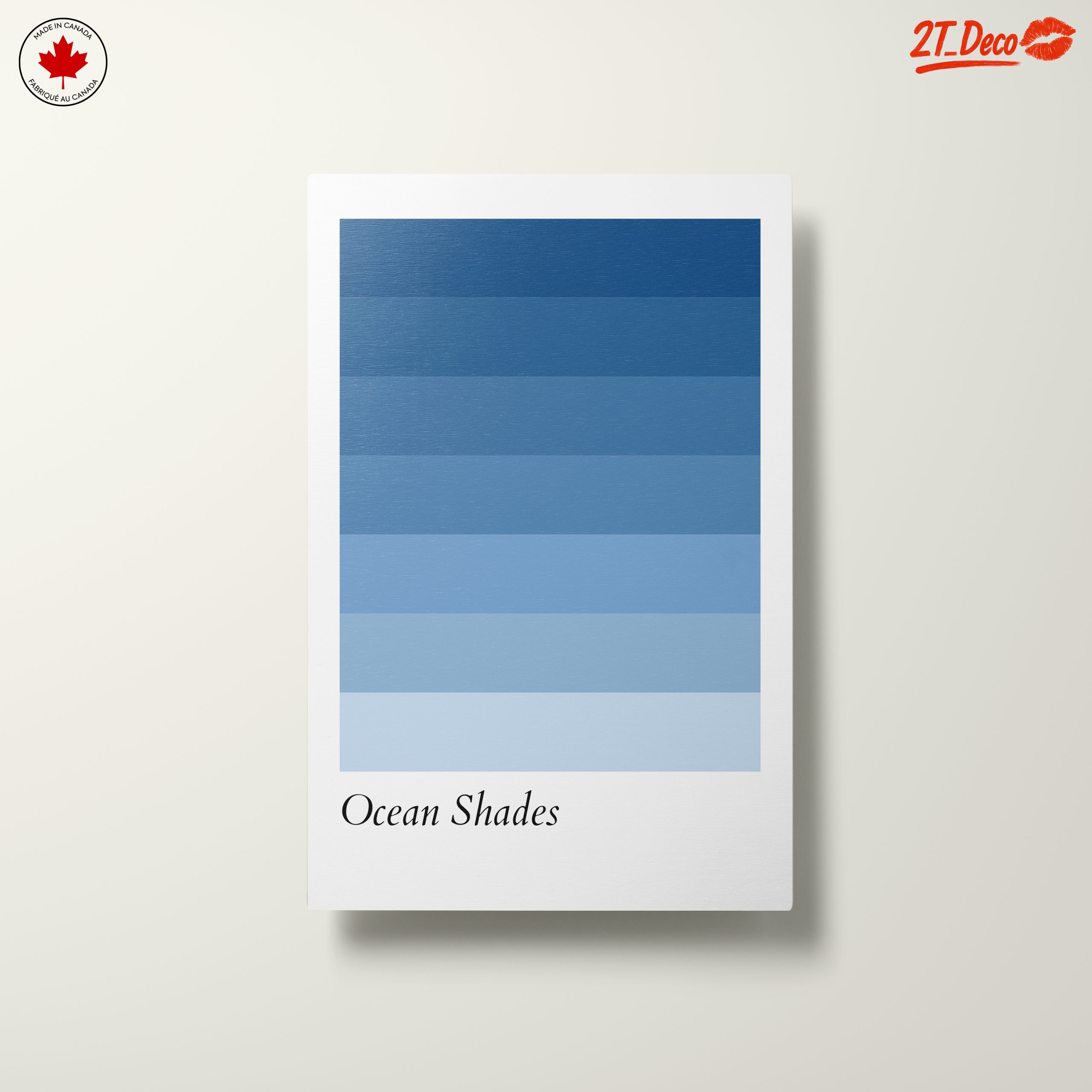 Colorful Ocean Shades Abstract Art - Image 10