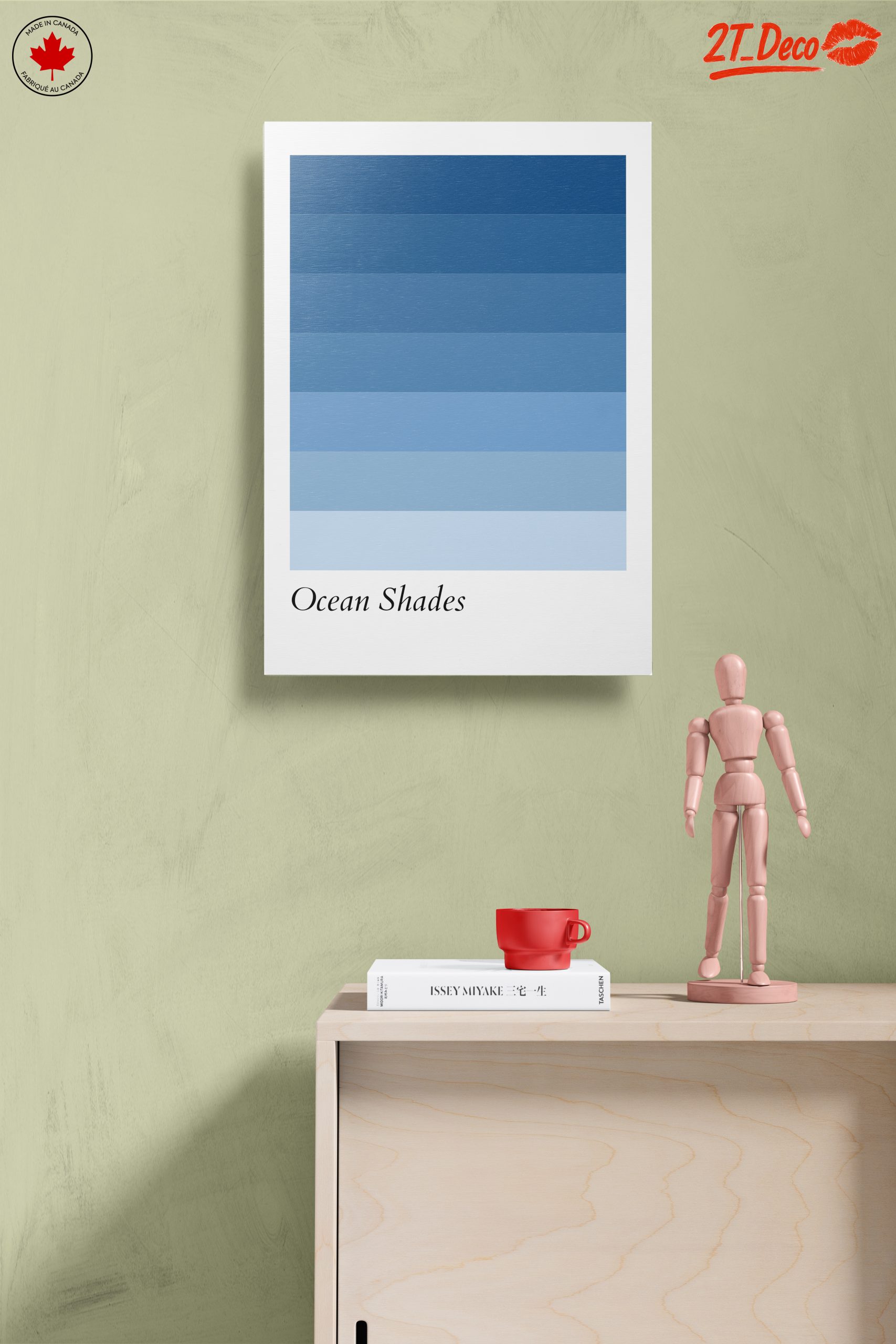 Colorful Ocean Shades Abstract Art - Image 14