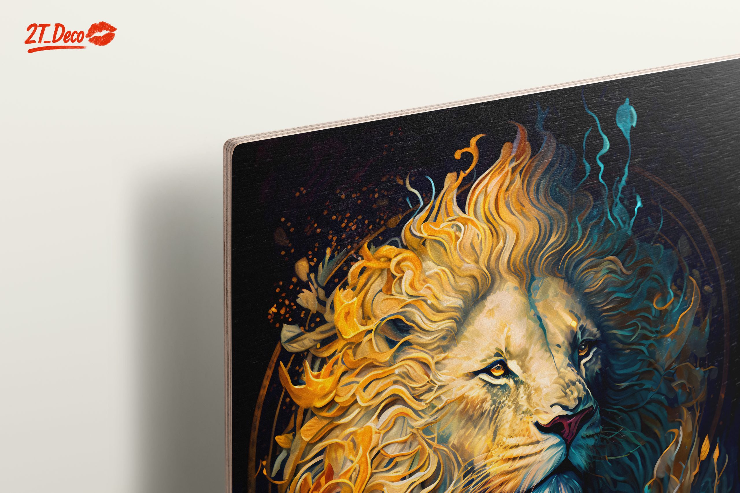 Majestic Lion Art with Fluid Colors - Image 15