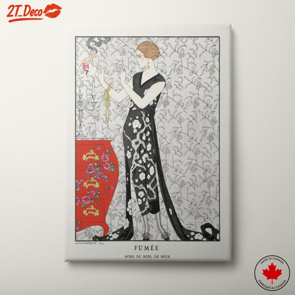 Stylized Fashion Illustration Featuring Elegant Attire