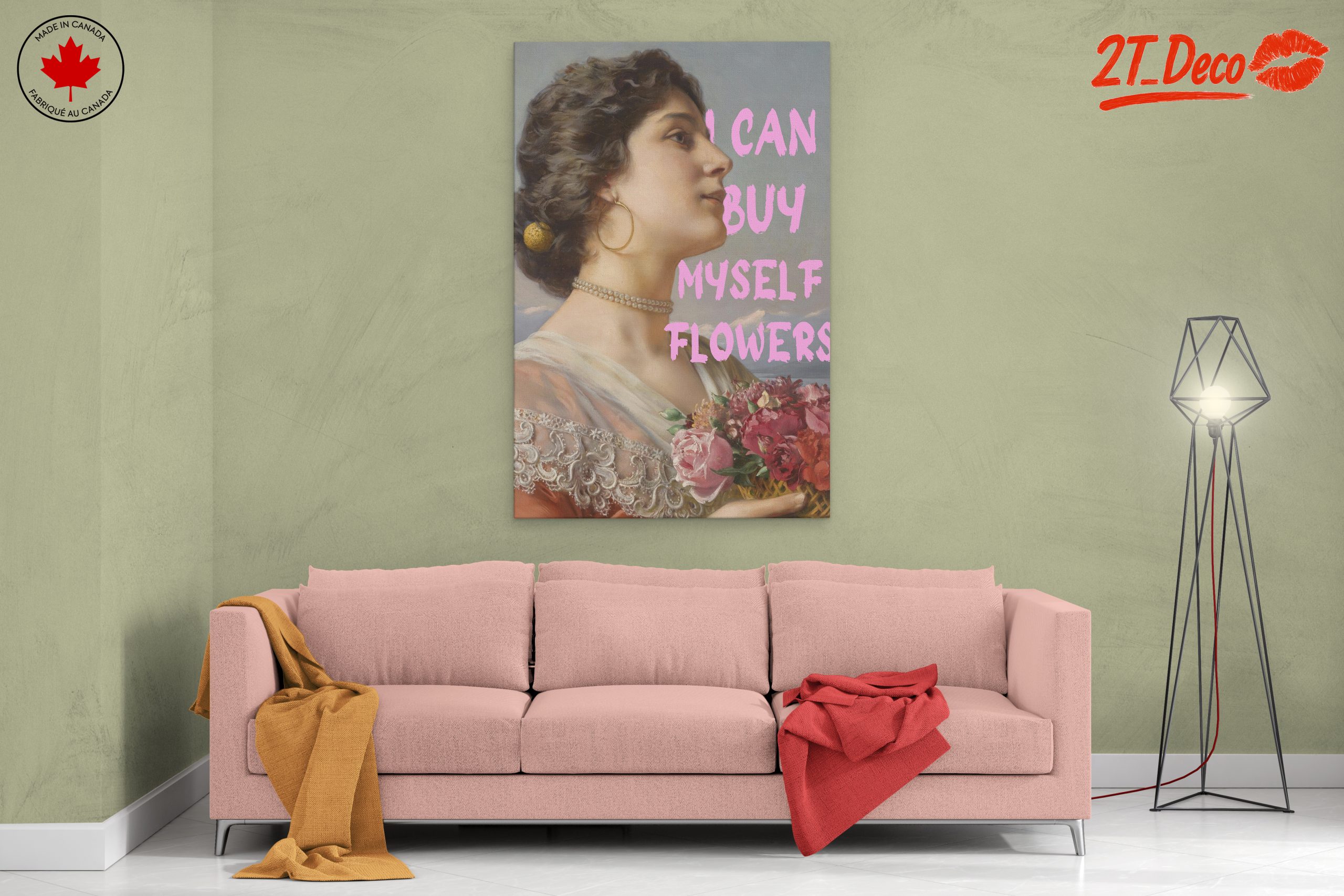 Elegant Portrait of a Woman with Flowers - Image 2