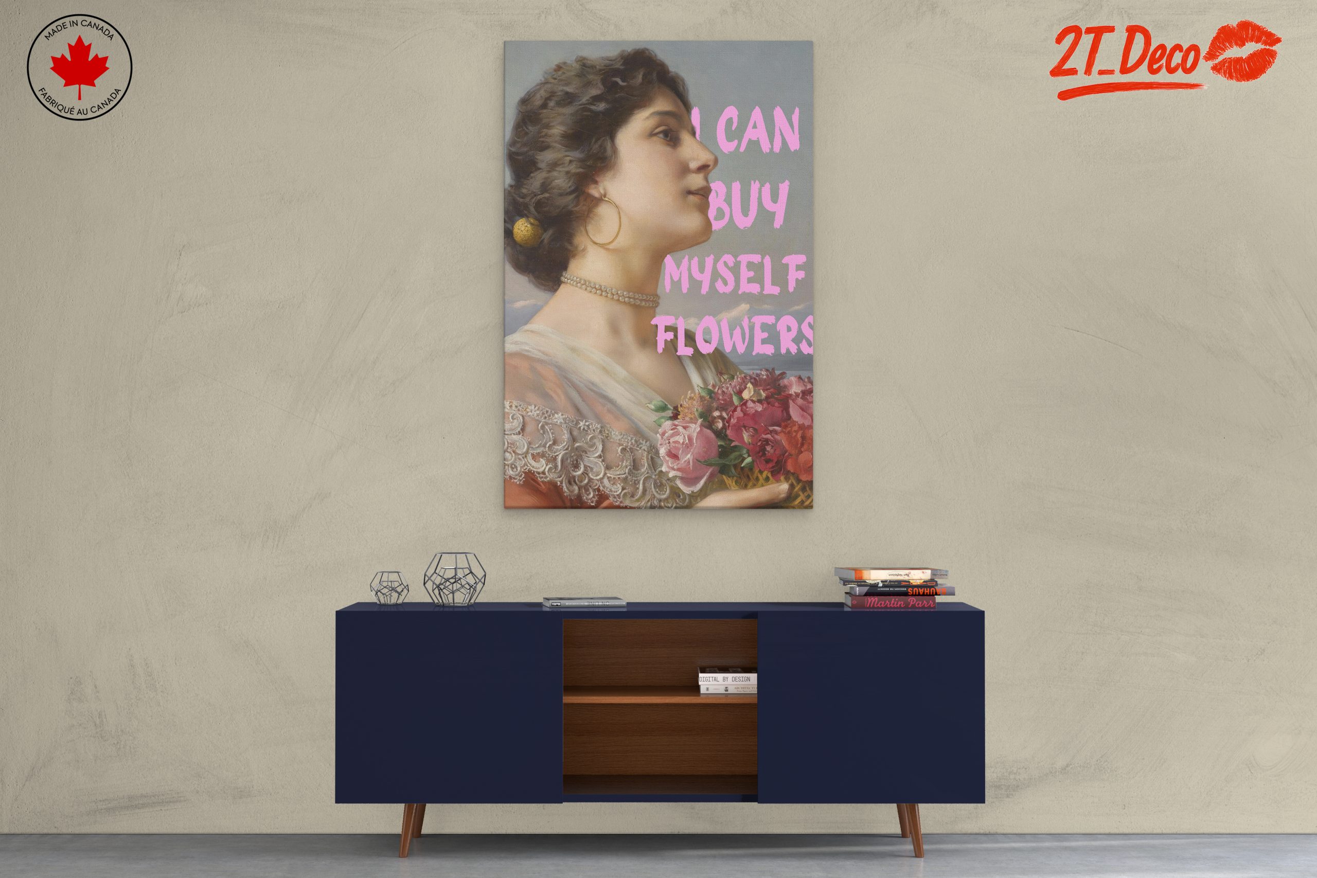 Elegant Portrait of a Woman with Flowers - Image 3