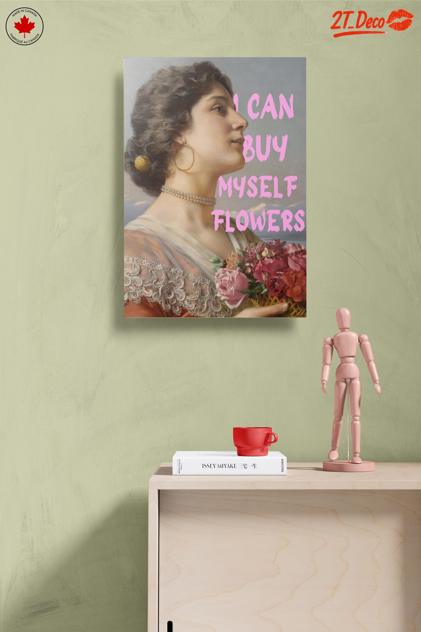 Elegant Portrait of a Woman with Flowers - Image 14