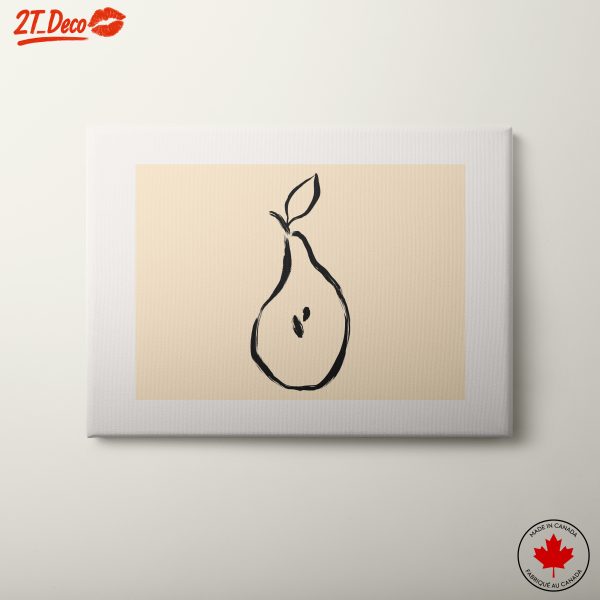 Stylized Pear Abstract Food Art