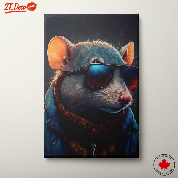 Cool Anthropomorphic Rat with Sunglasses