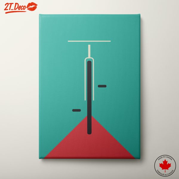 Abstract Bicycle Art in Vibrant Colors