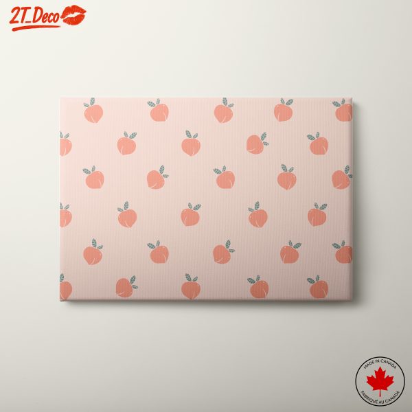 Playful Abstract Peach Pattern Art
