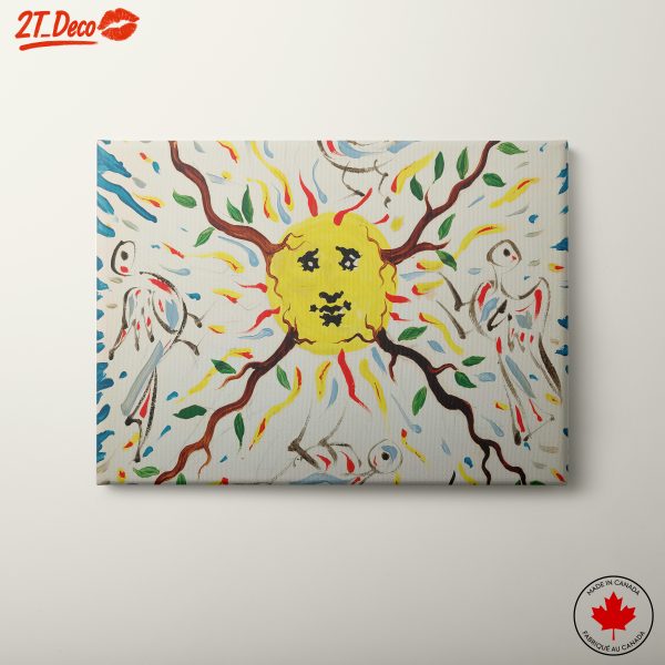 Vibrant Abstract Sun Artwork