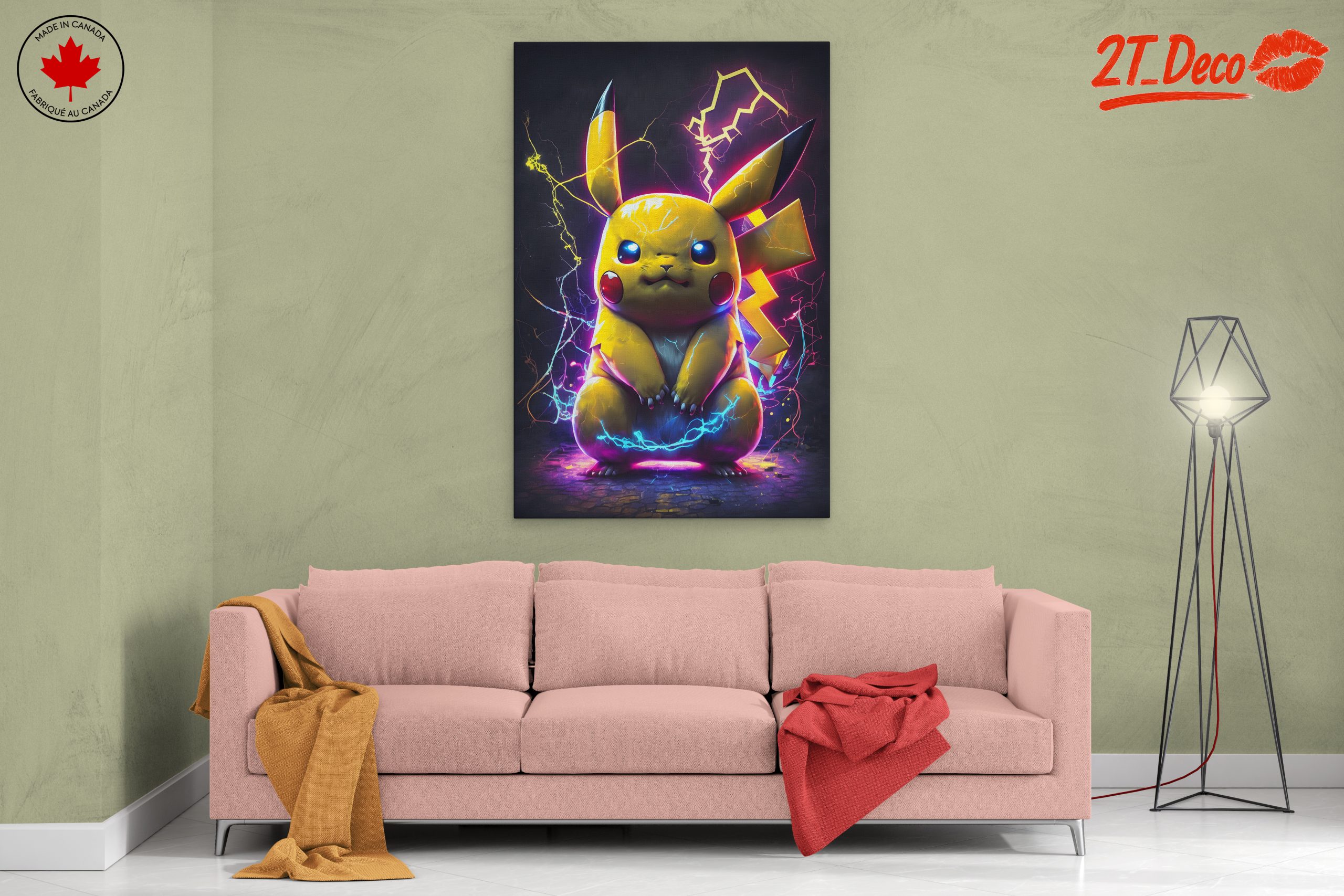 Vibrant Animated Character Art of Pikachu - Image 2