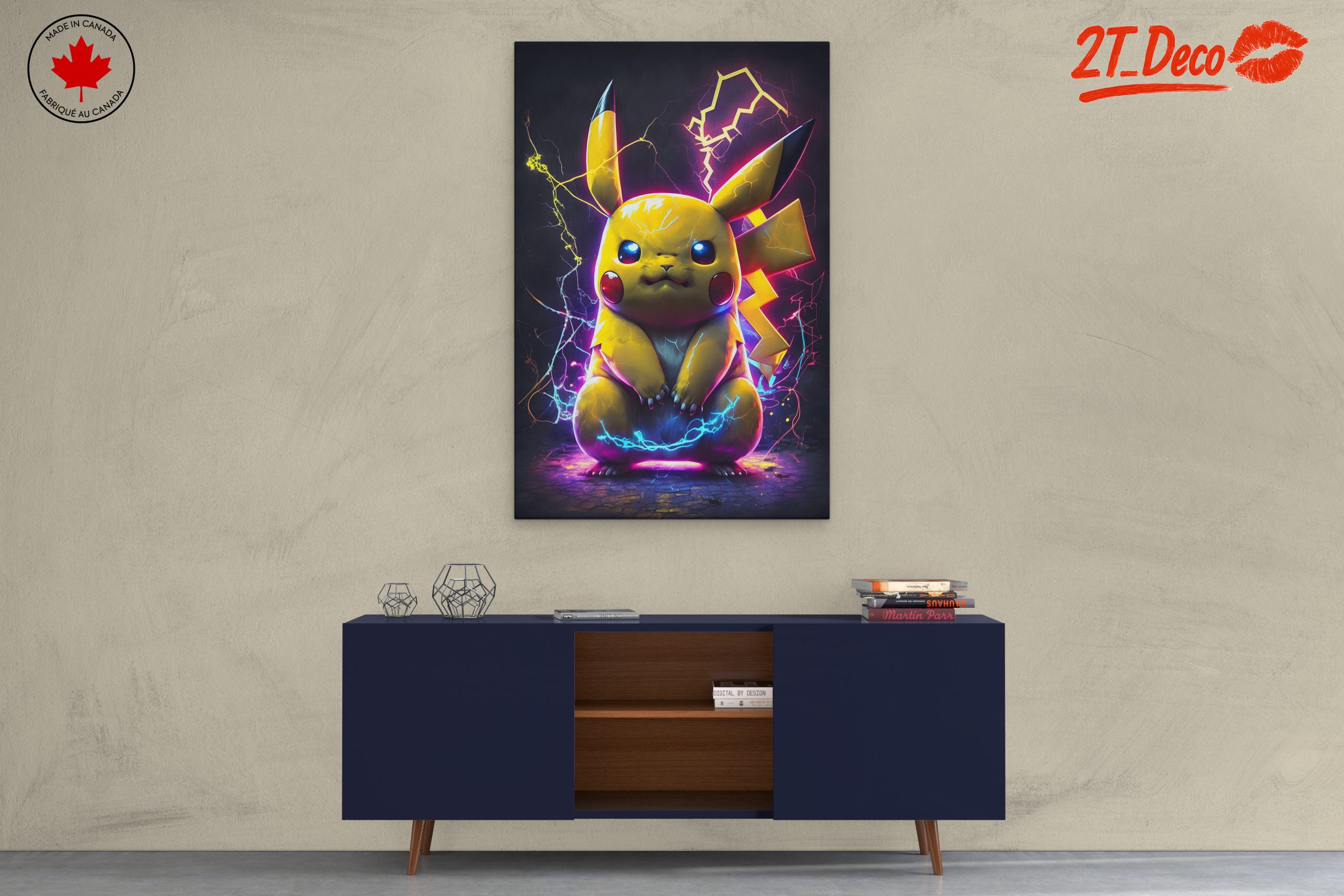 Vibrant Animated Character Art of Pikachu - Image 3