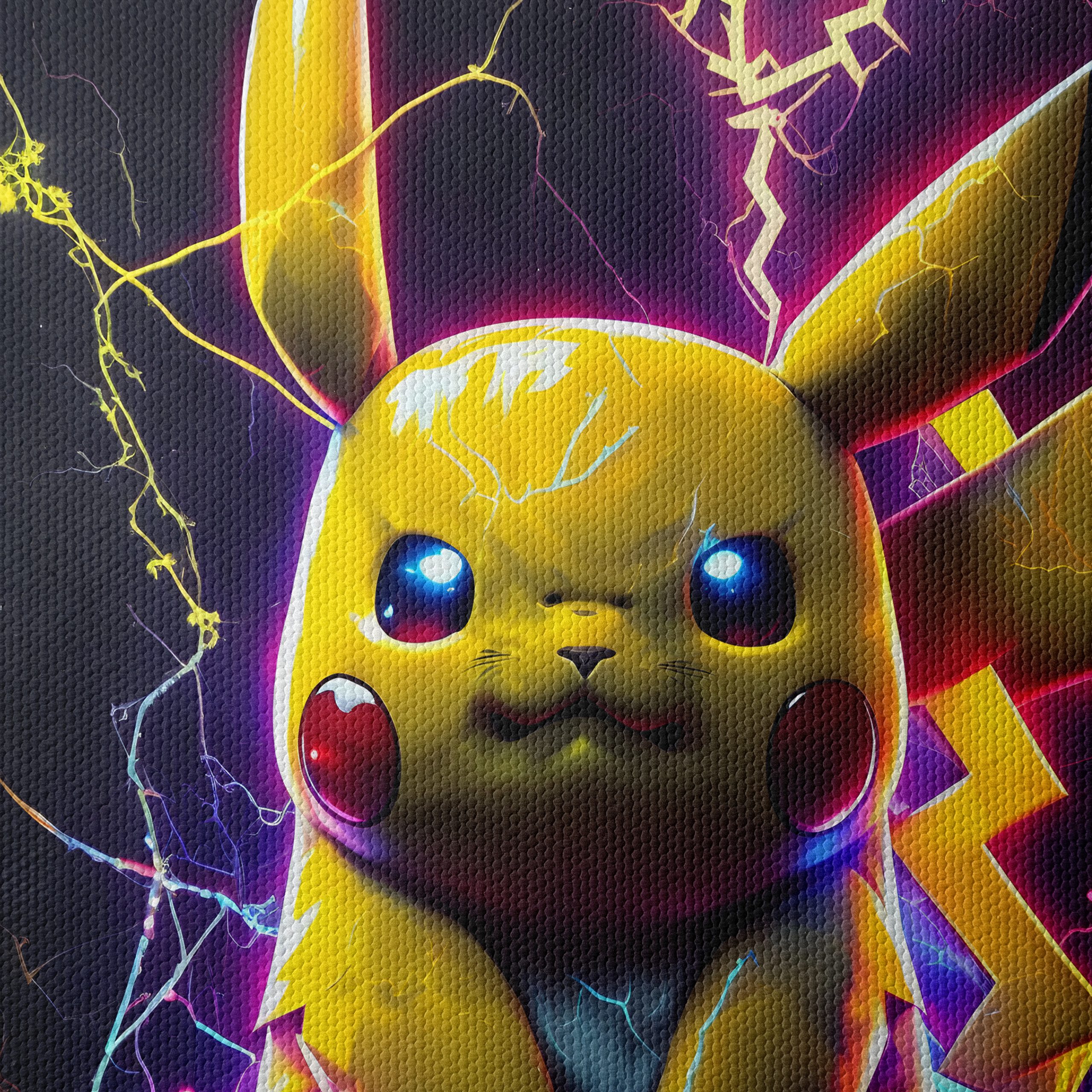 Vibrant Animated Character Art of Pikachu - Image 4