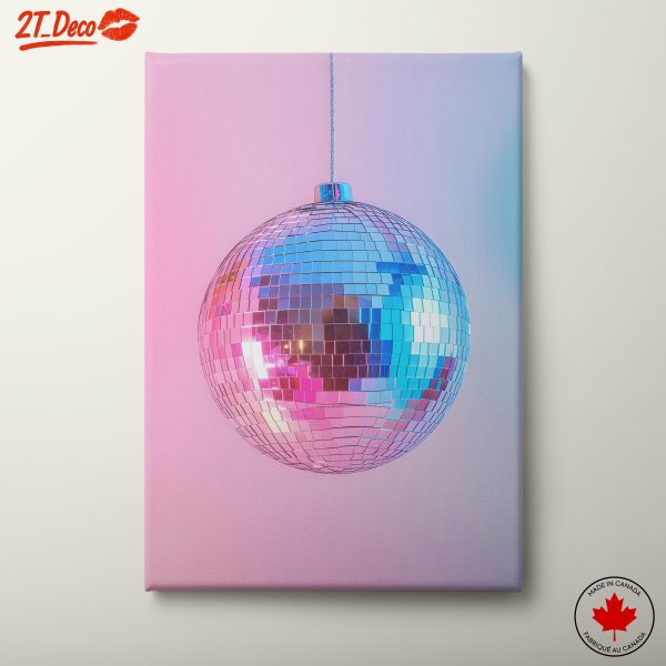 Vibrant Disco Ball Art