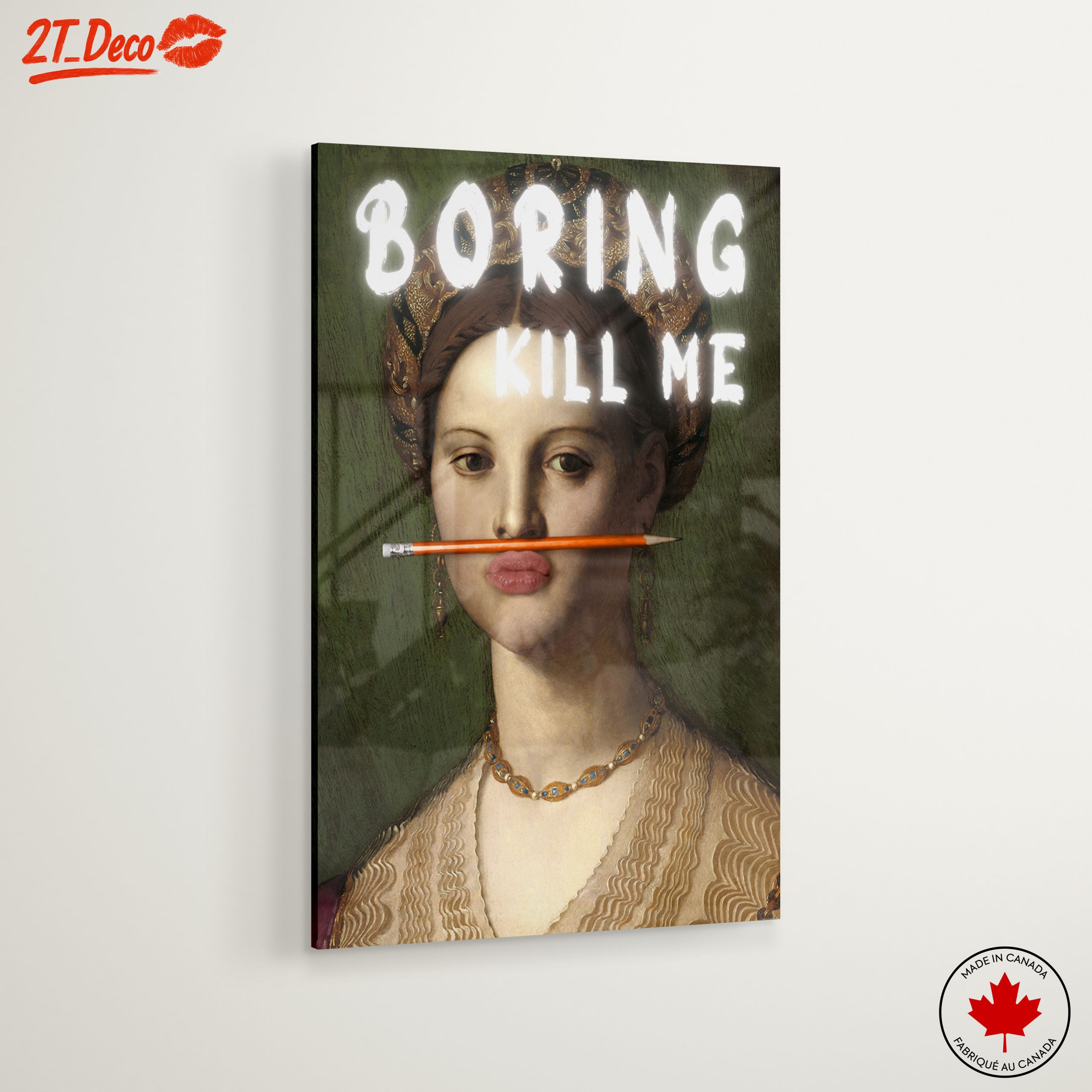 Modern Portrait with Humorous Text - Image 6