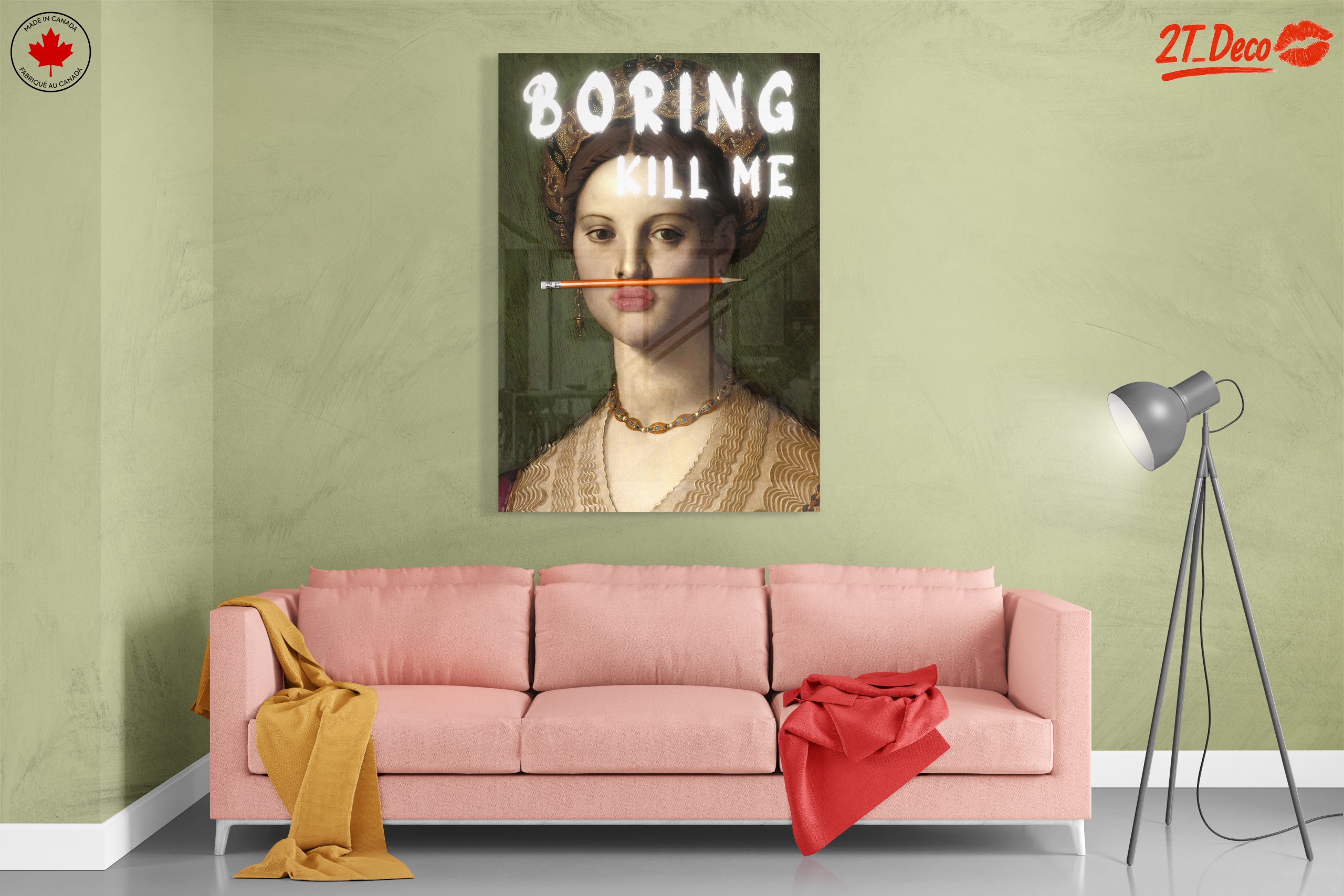 Modern Portrait with Humorous Text - Image 7