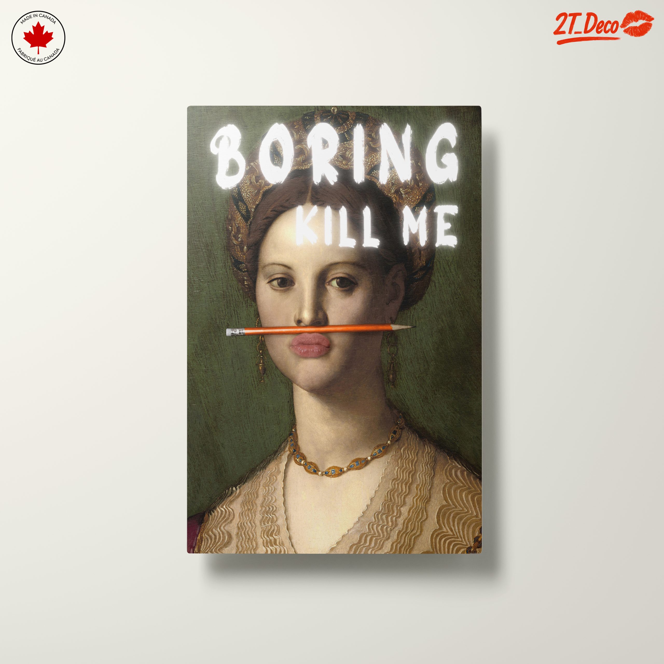 Modern Portrait with Humorous Text - Image 10