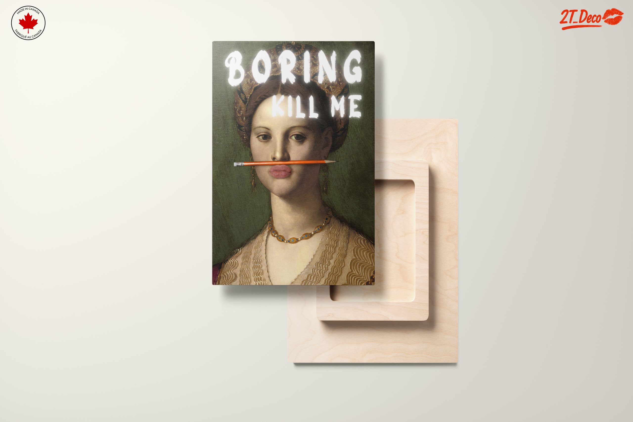 Modern Portrait with Humorous Text - Image 11