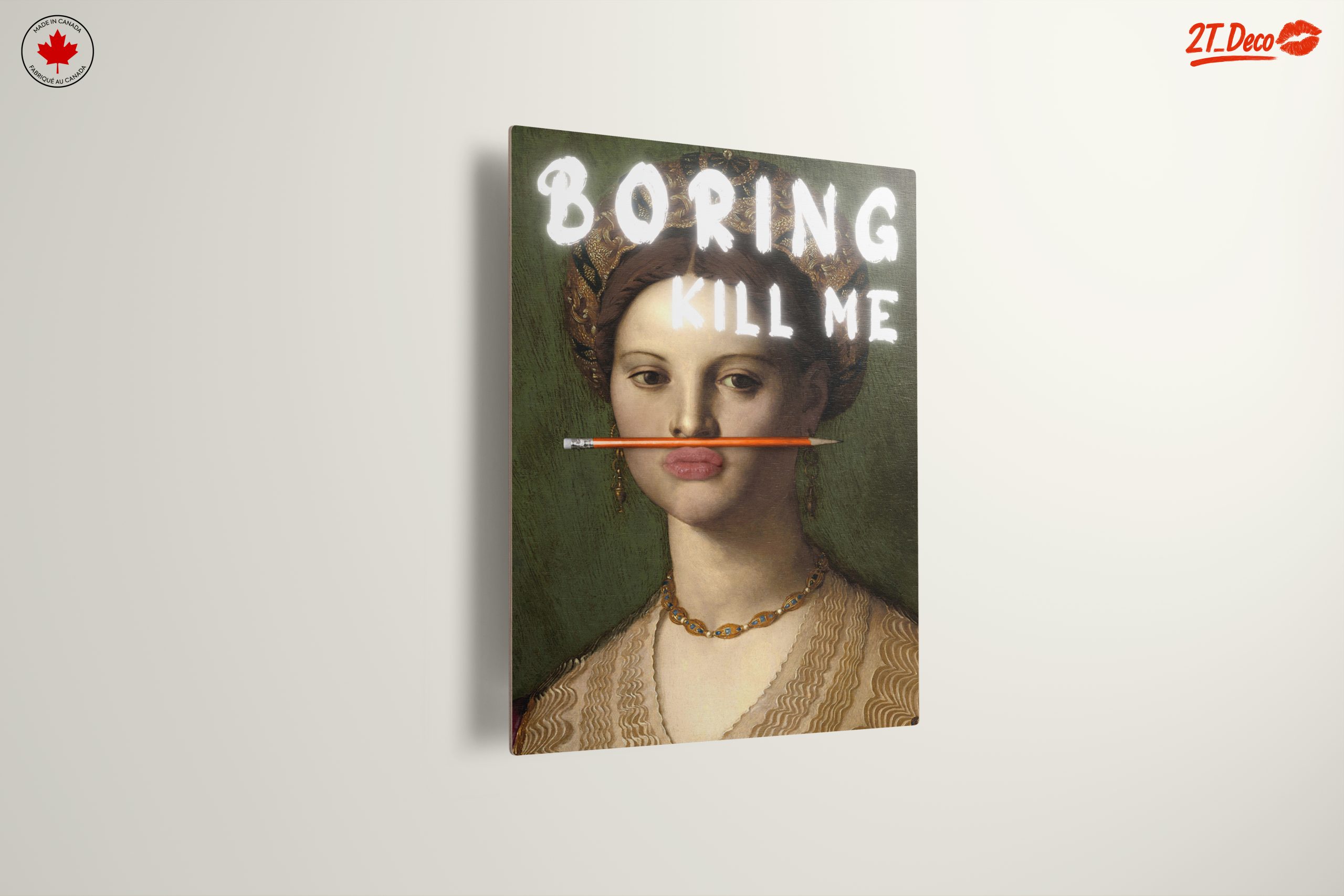 Modern Portrait with Humorous Text - Image 13