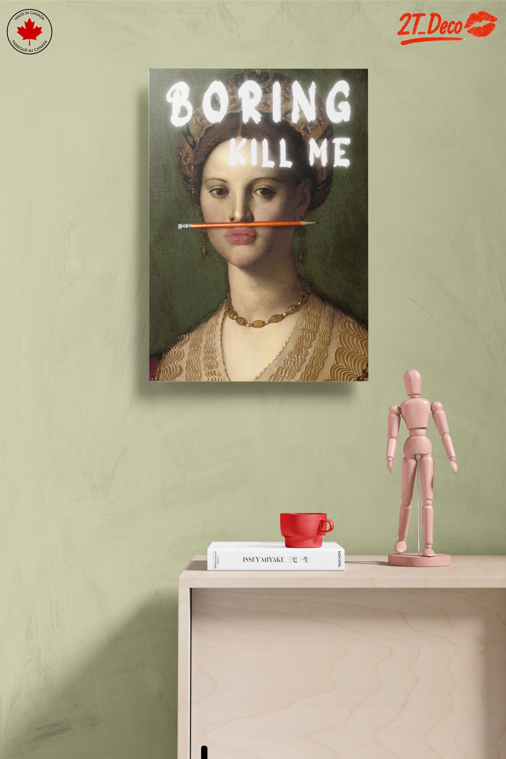 Modern Portrait with Humorous Text - Image 14