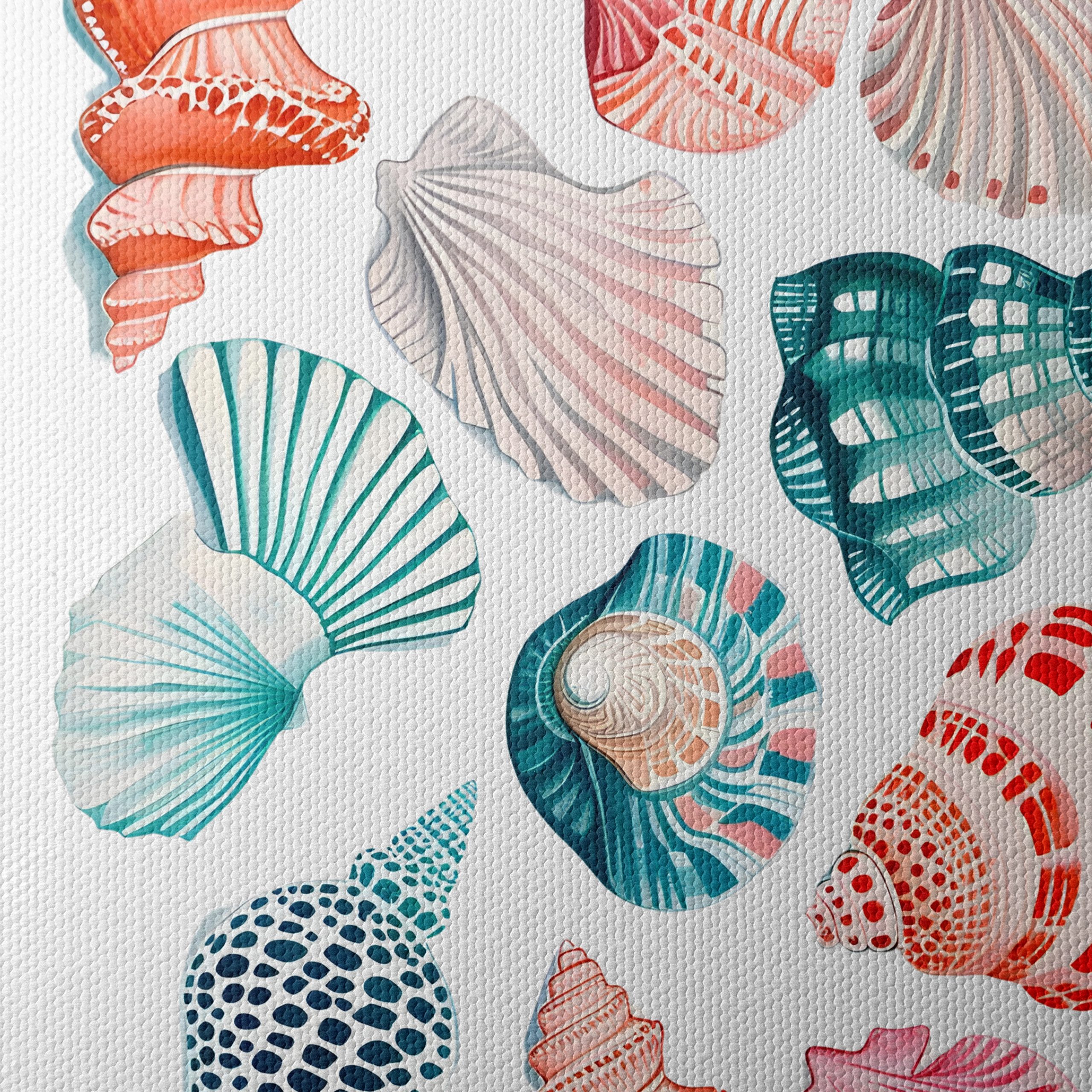Colorful Abstract Marine Shell Art - Image 4