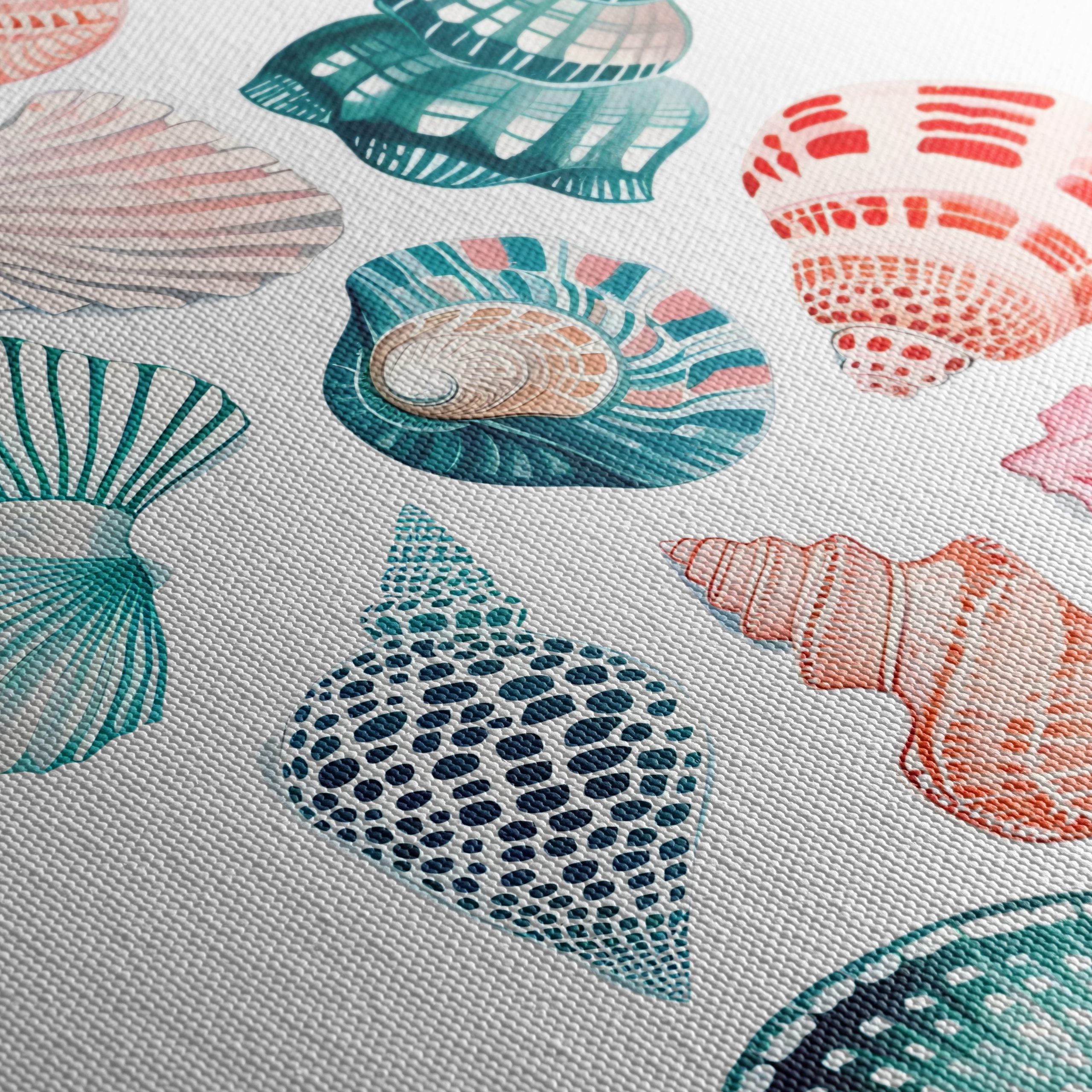 Colorful Abstract Marine Shell Art - Image 5