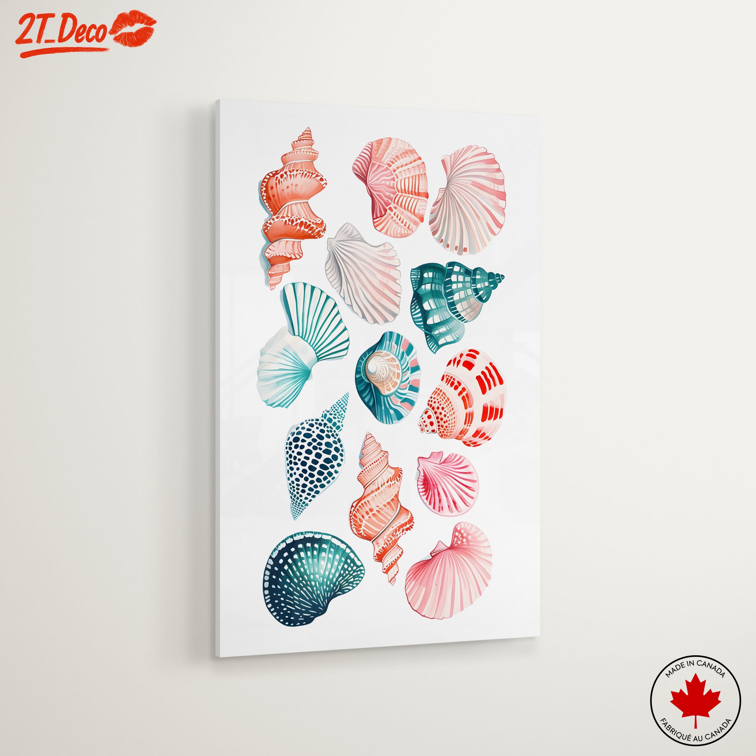 Colorful Abstract Marine Shell Art - Image 6