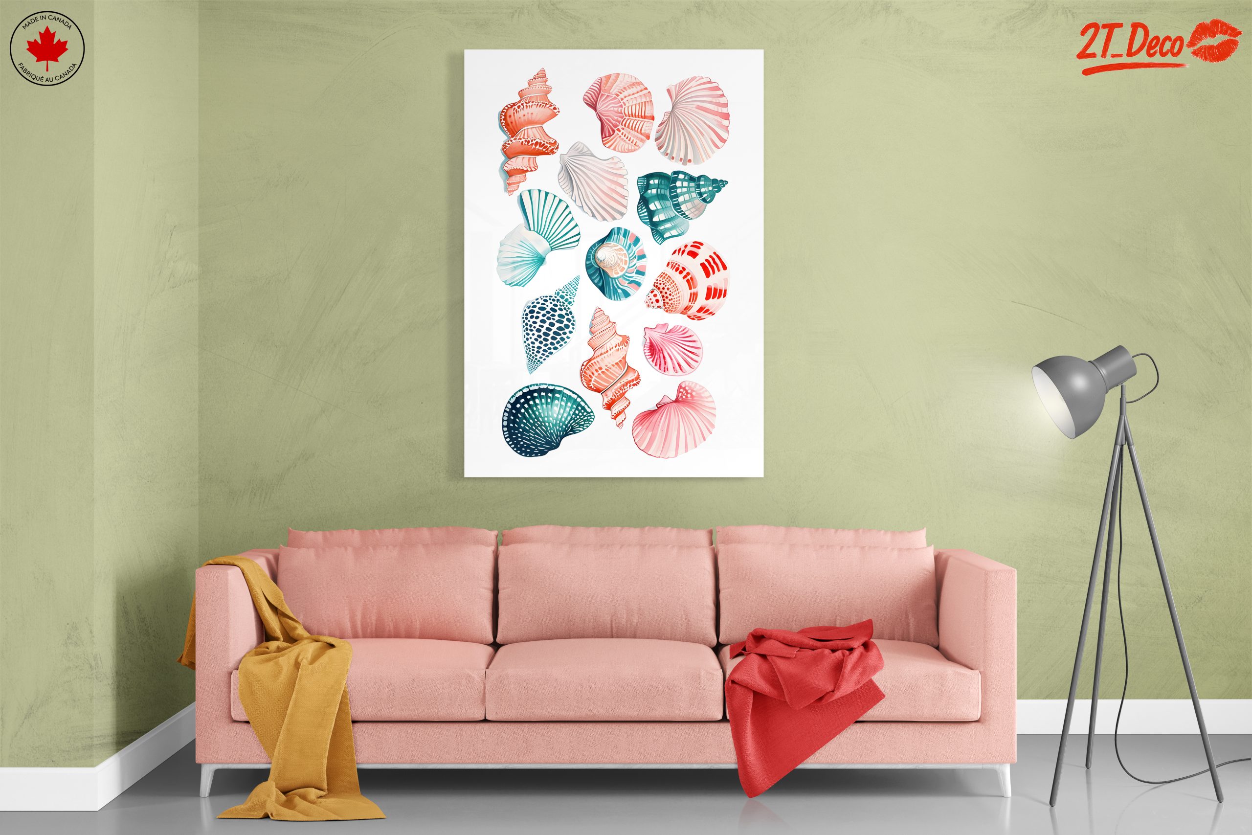 Colorful Abstract Marine Shell Art - Image 7