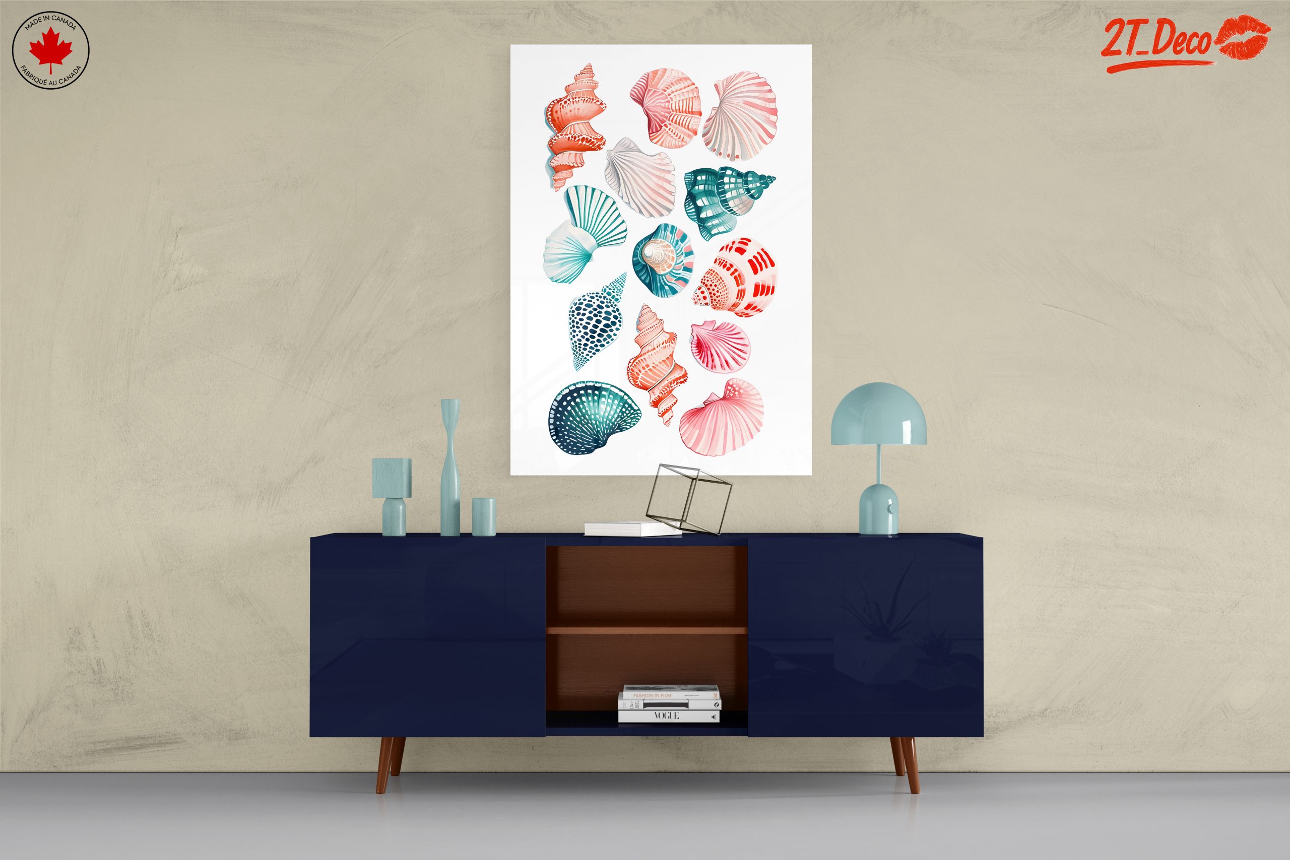 Colorful Abstract Marine Shell Art - Image 8
