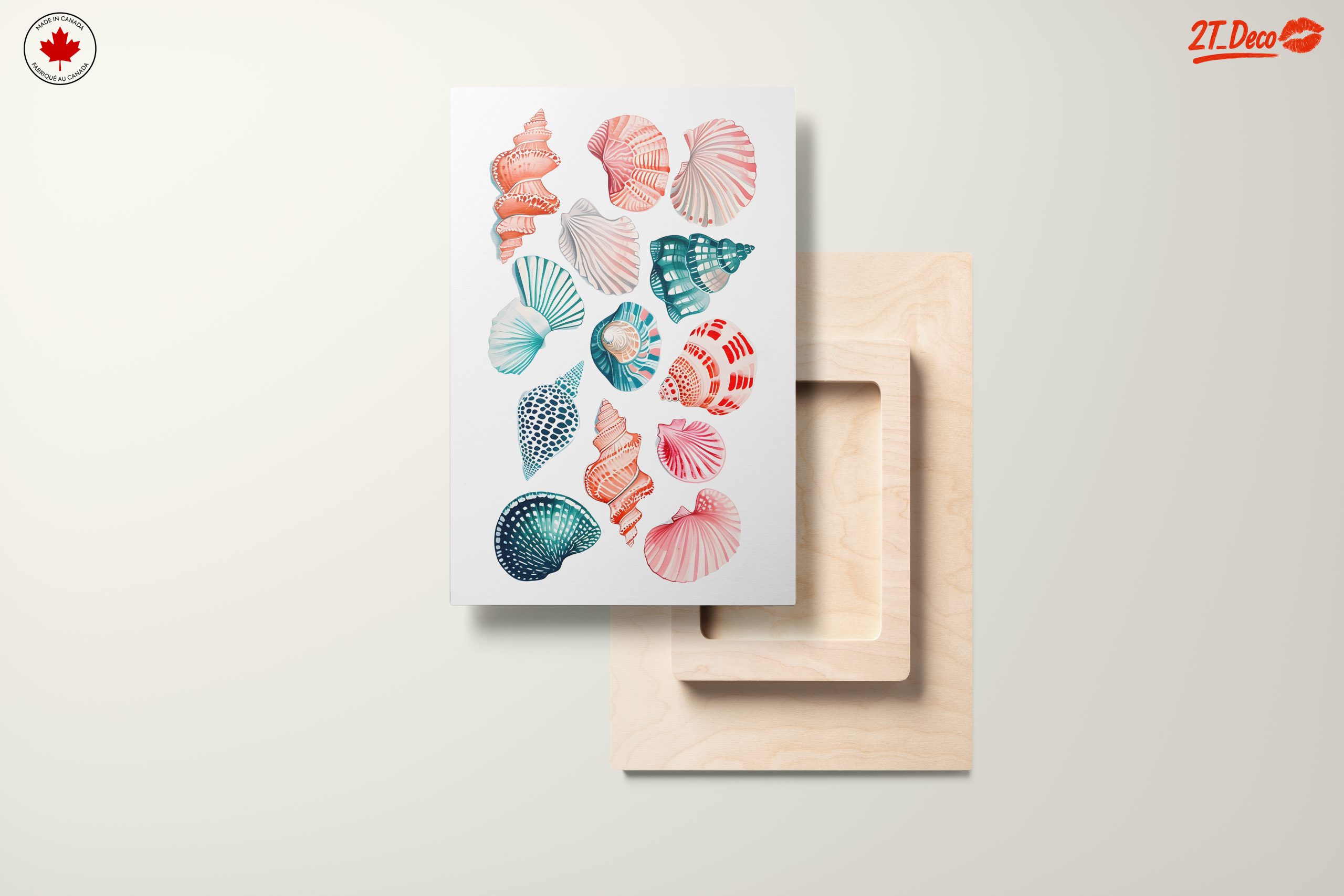 Colorful Abstract Marine Shell Art - Image 11